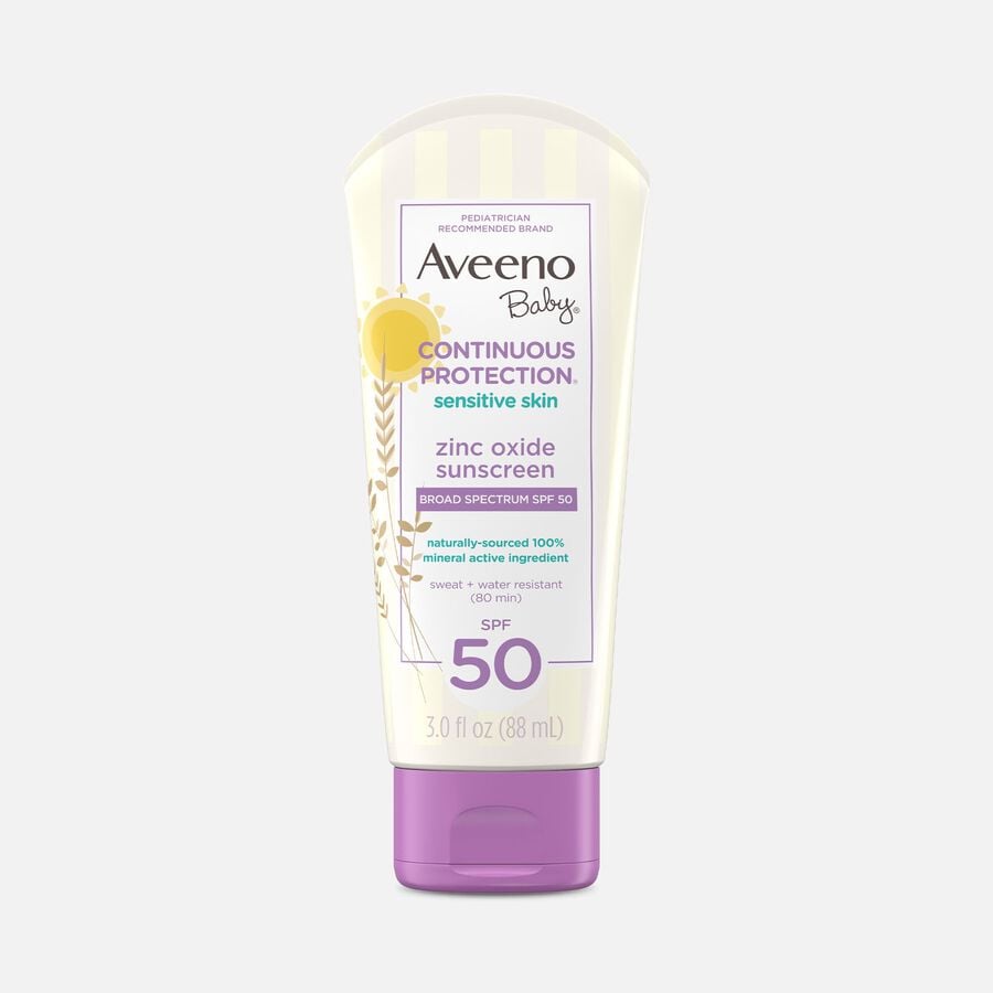 Aveeno Baby Continuous Protection Lotion, SPF 50, 3 oz., , large image number 0