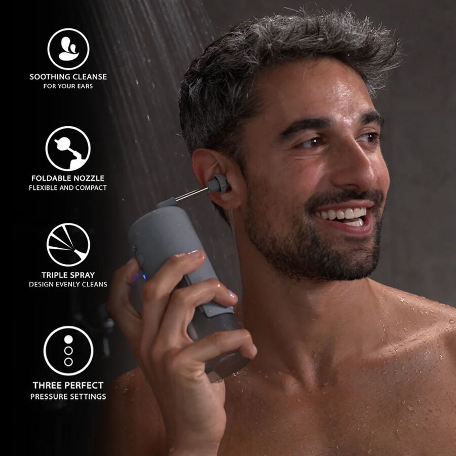 Wush Pro Powered Ear Cleaner, Grey, Grey, large image number 1