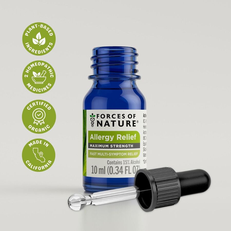 Forces of Nature Allergy Maximum Strength Sublingual Drops, 10ml, , large image number 3