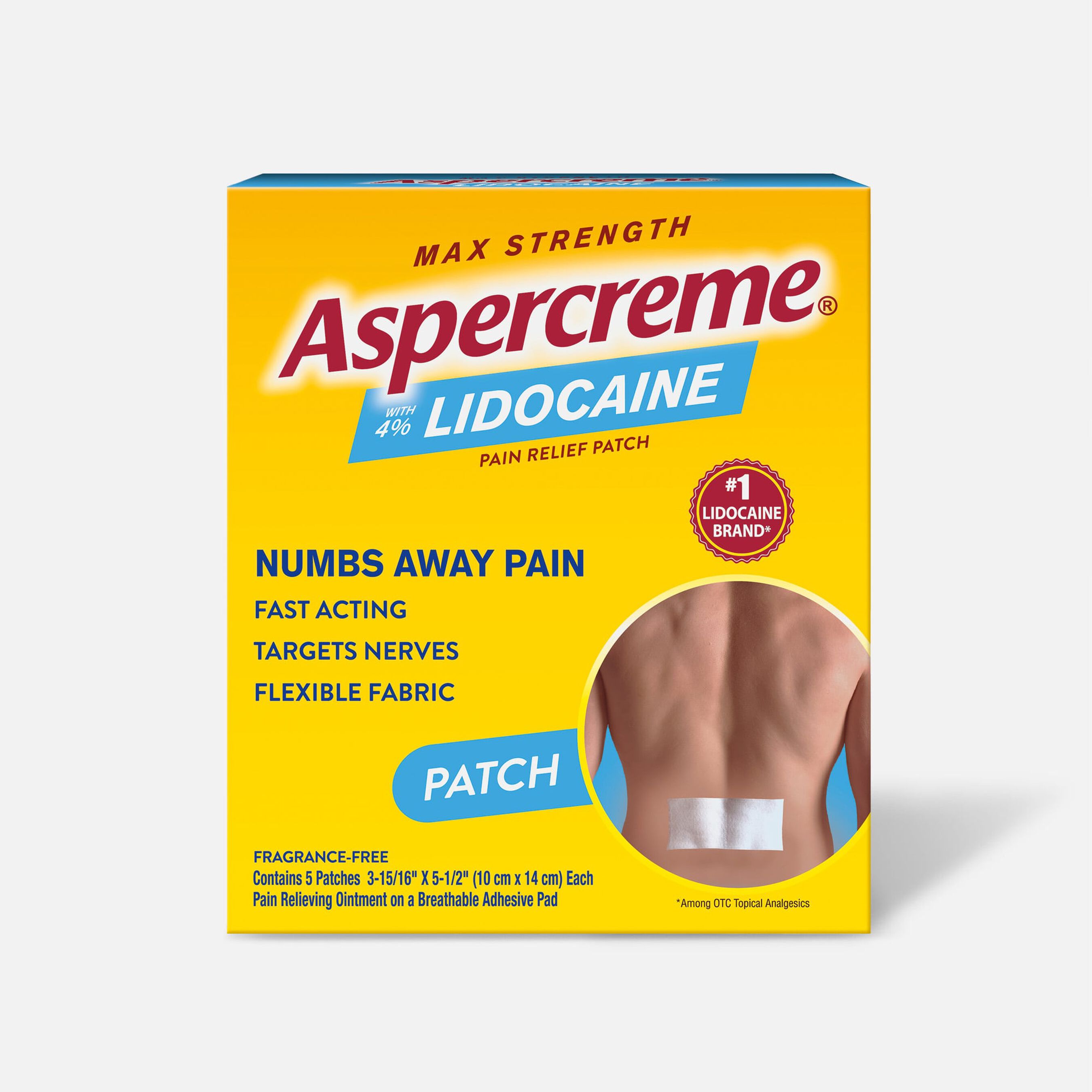 FSA Eligible Aspercreme with 4 Lidocaine Patch, 5 ct. FSA Store