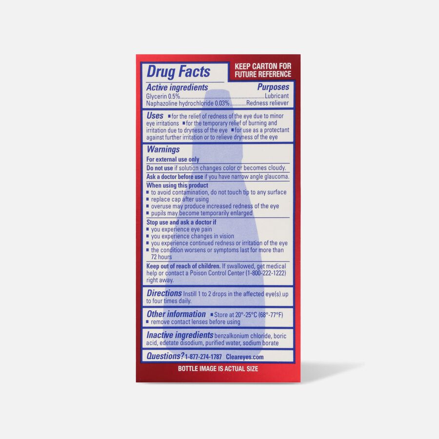 Clear Eyes Maximum Redness Eye Relief, , large image number 1