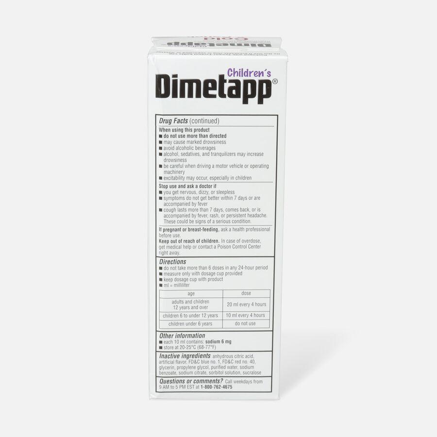 FSA Eligible | Children's Dimetapp Cold &amp; Cough, Grape, 8 oz.