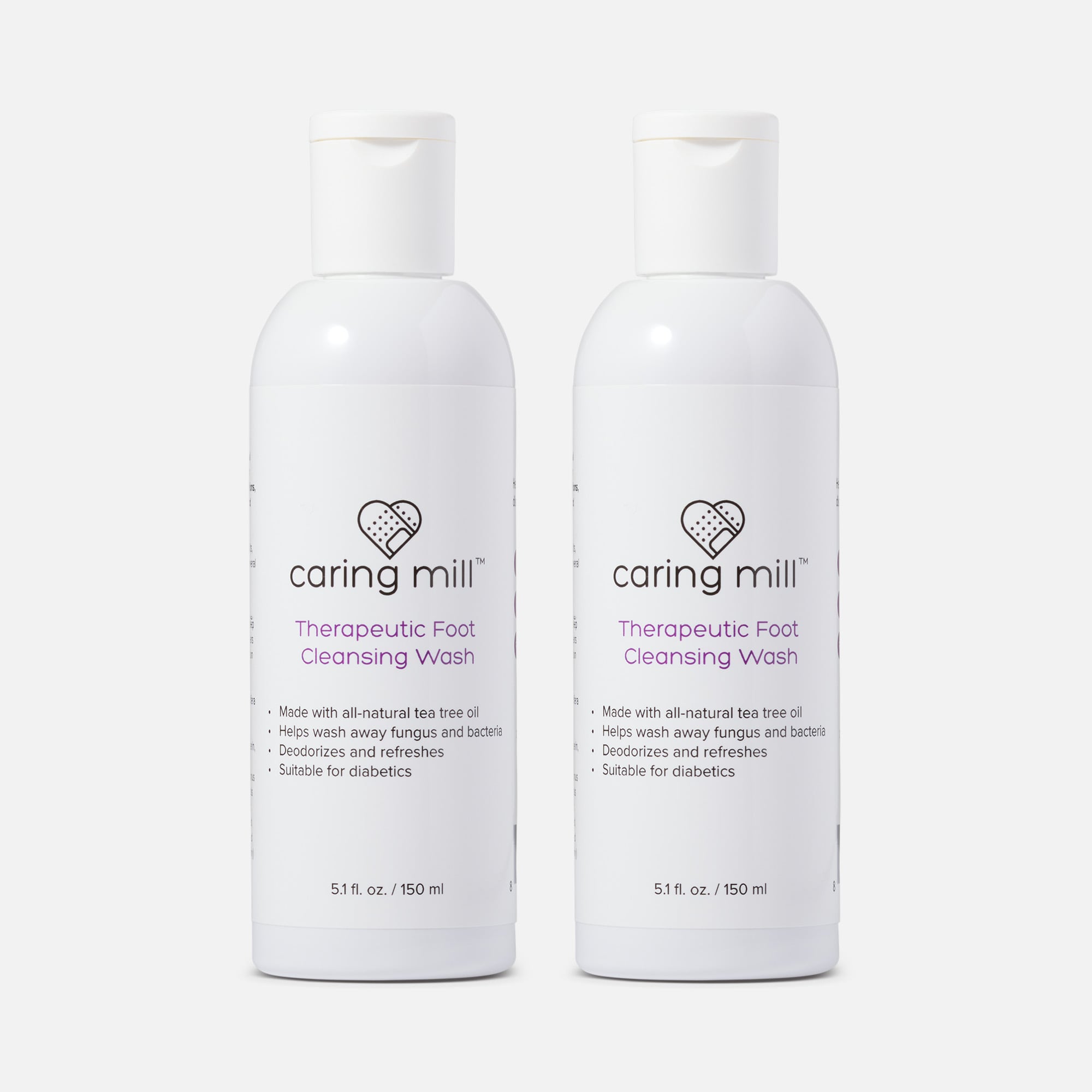 Caring Mill™ Therapeutic Foot Cleaning Wash 5.1 oz. (2-Pack)