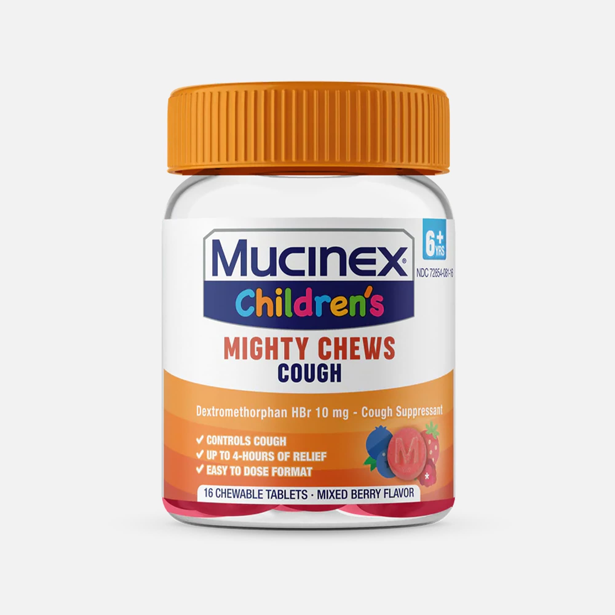 Mucinex Children's Mighty Chews, Daytime Cough, 16 ct.