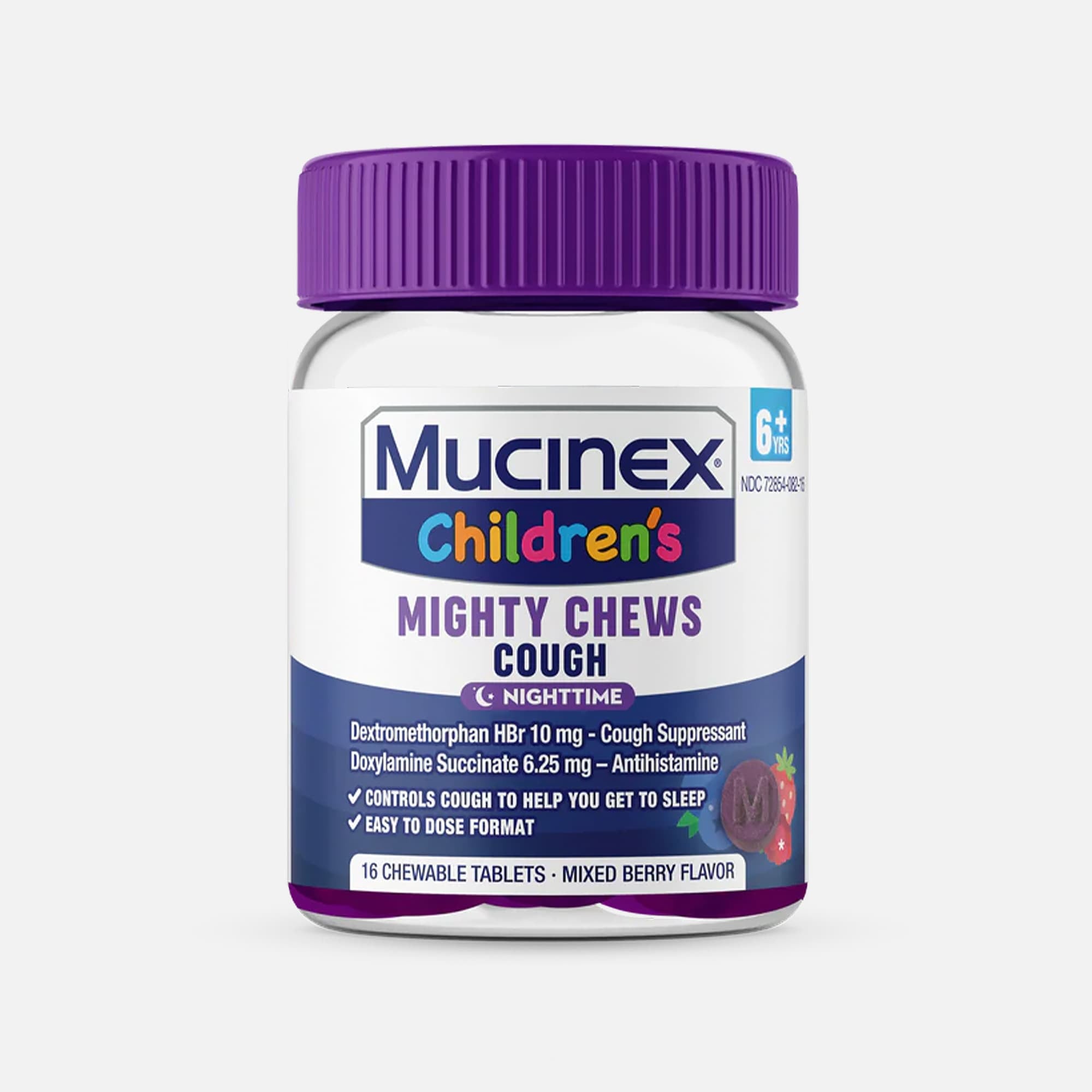 Mucinex Children's Mighty Chews, Nighttime Cough, 16 ct.