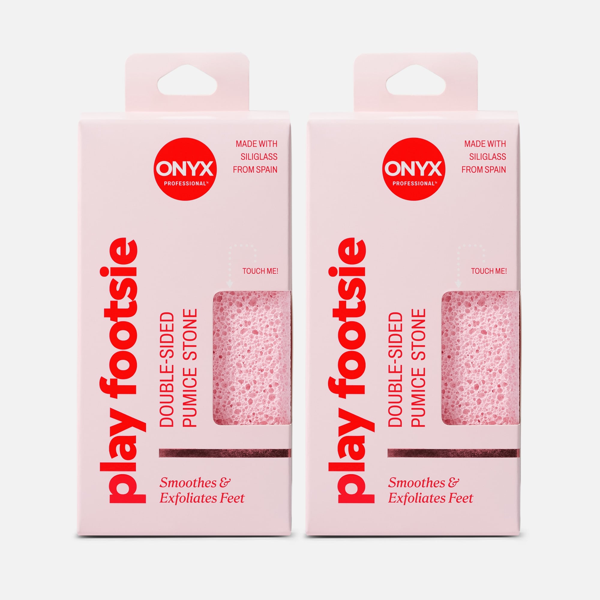 ONYX Play Footsie Double-Sided Pumice Stone (2-Pack)