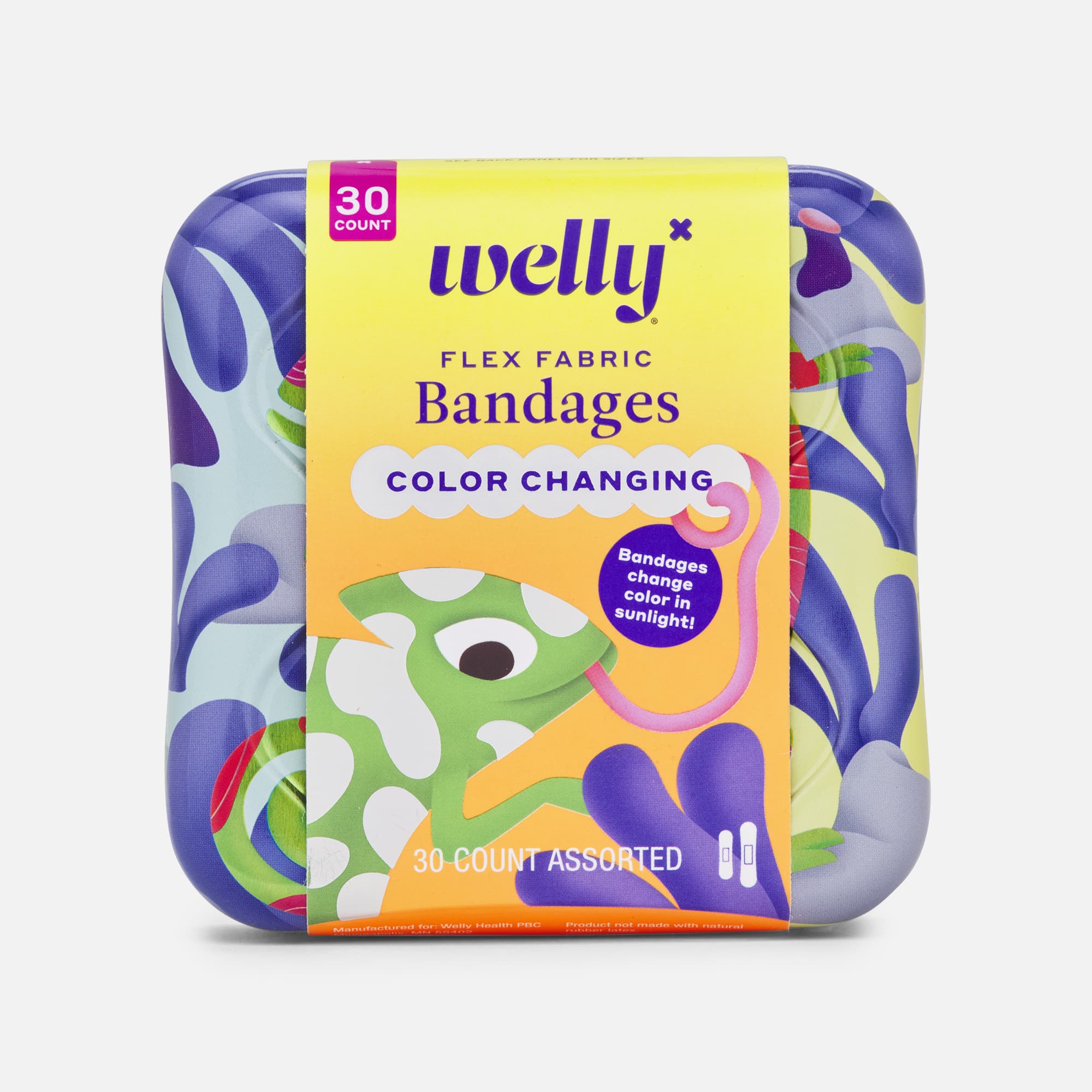 Welly Flex Fabric Bandages, Color-Changing, 30 ct.