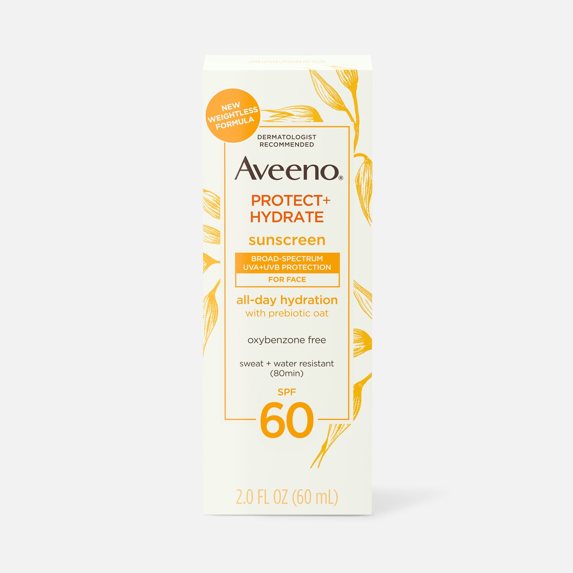 Aveeno Protect + Hydrate Face Lotion, SPF 60, 2 oz.