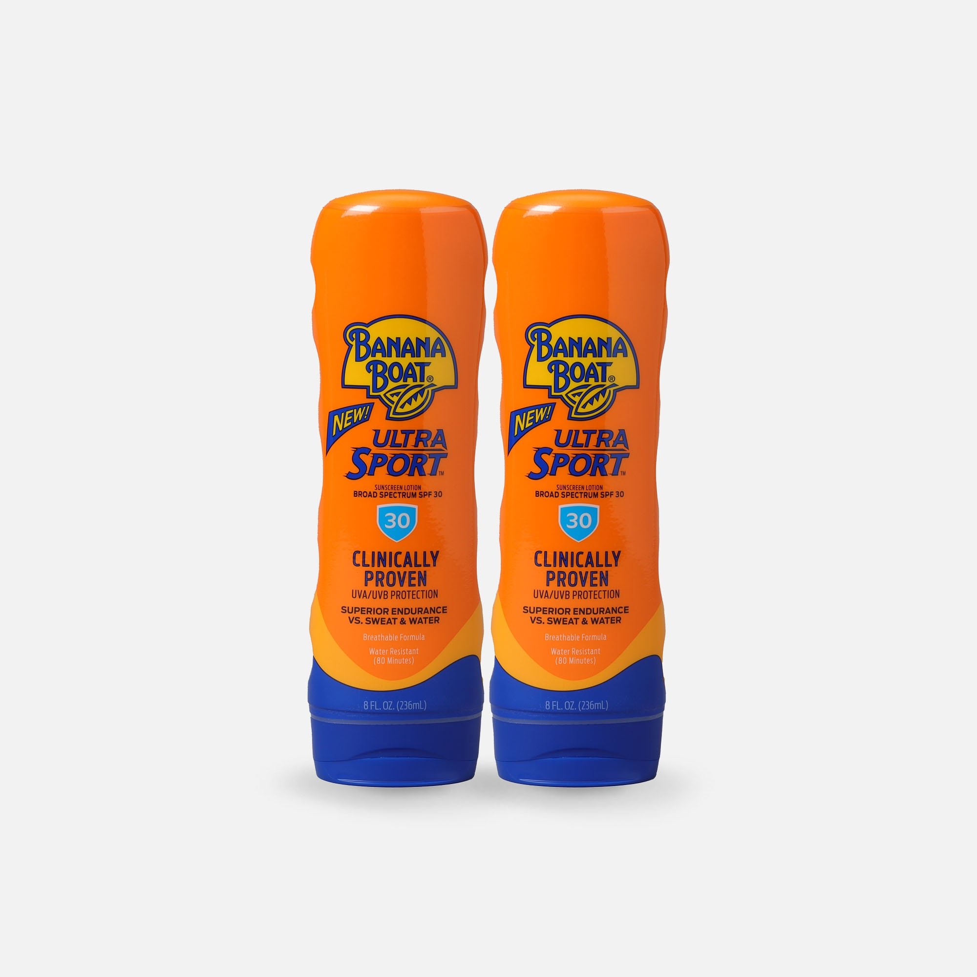 Banana Boat Sport Performance Broad Spectrum Sunscreen Lotion, SPF 30, 8 oz. (2-Pack)