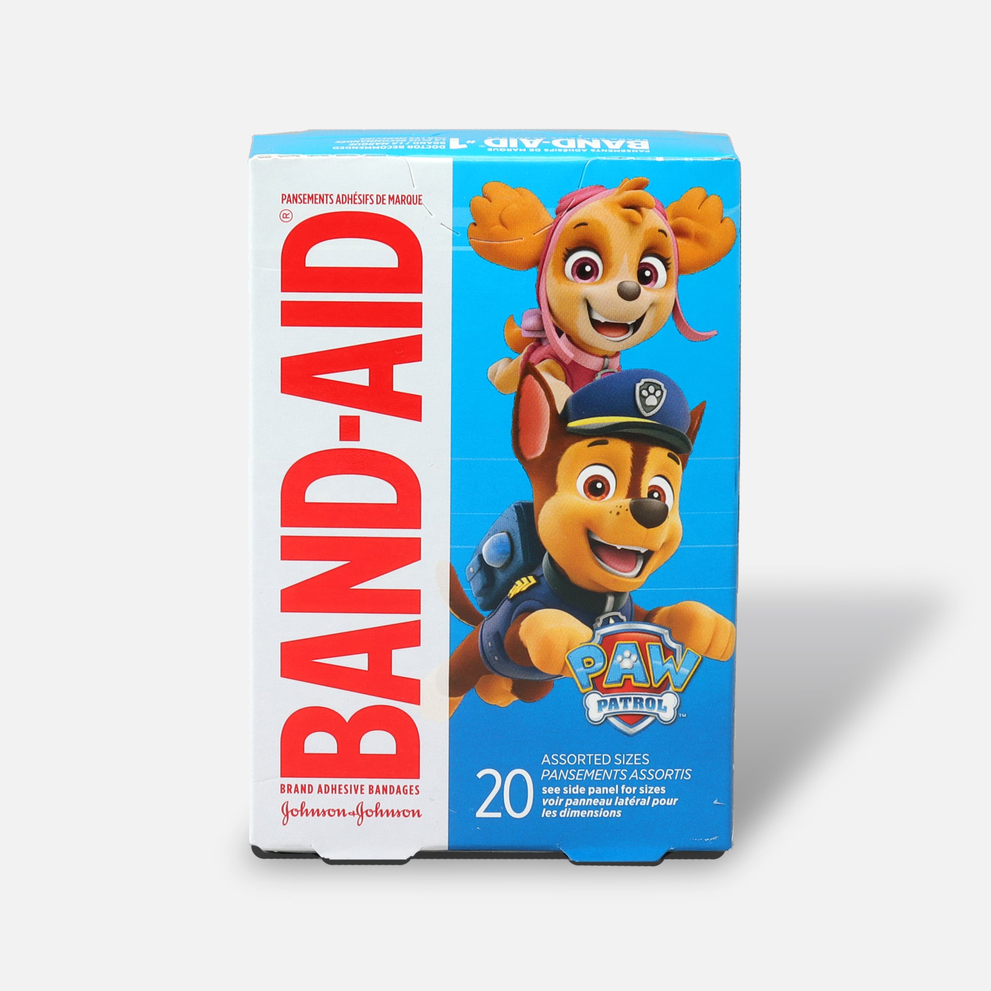 BAND-AID® Adhesive Bandages, Nickelodeon Paw Patrol, Assorted Sizes, 20 ct.