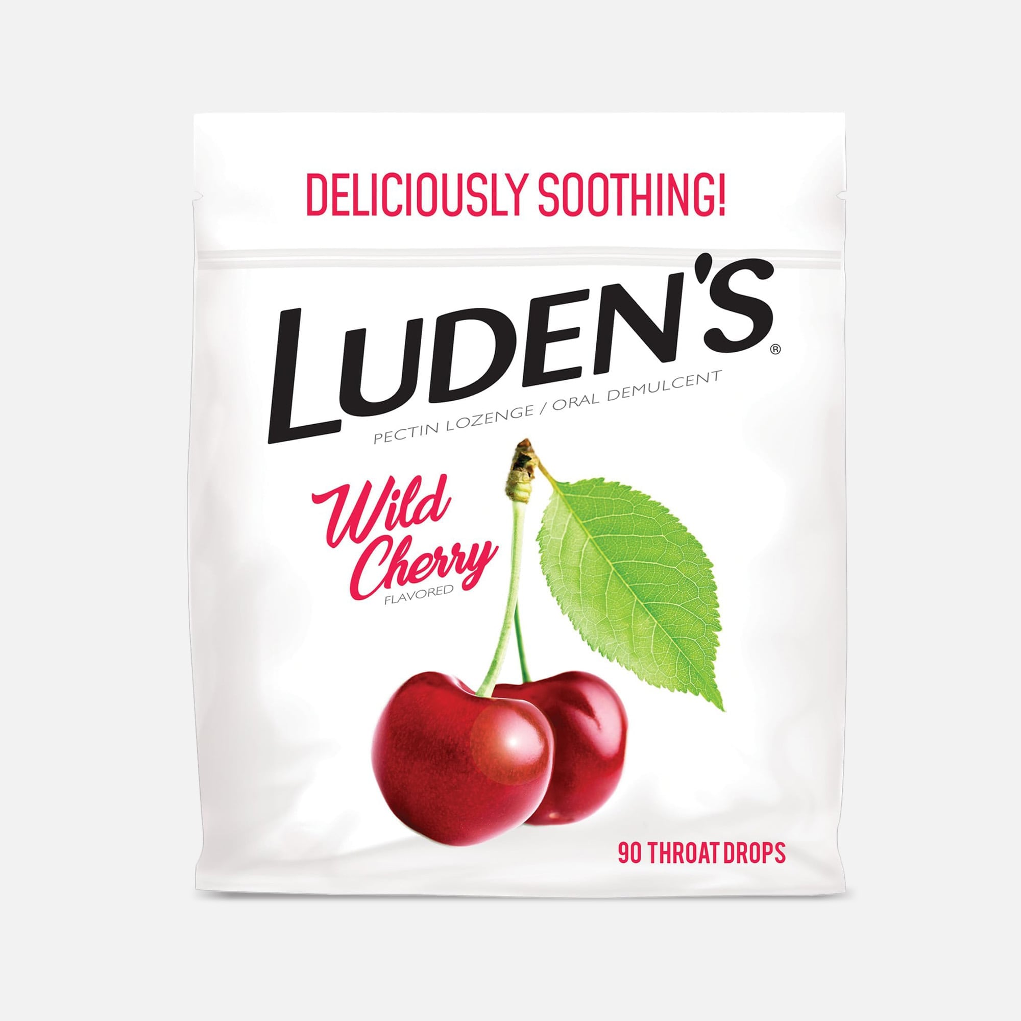 Luden's Wild Cherry Throat Drops, 90 ct.