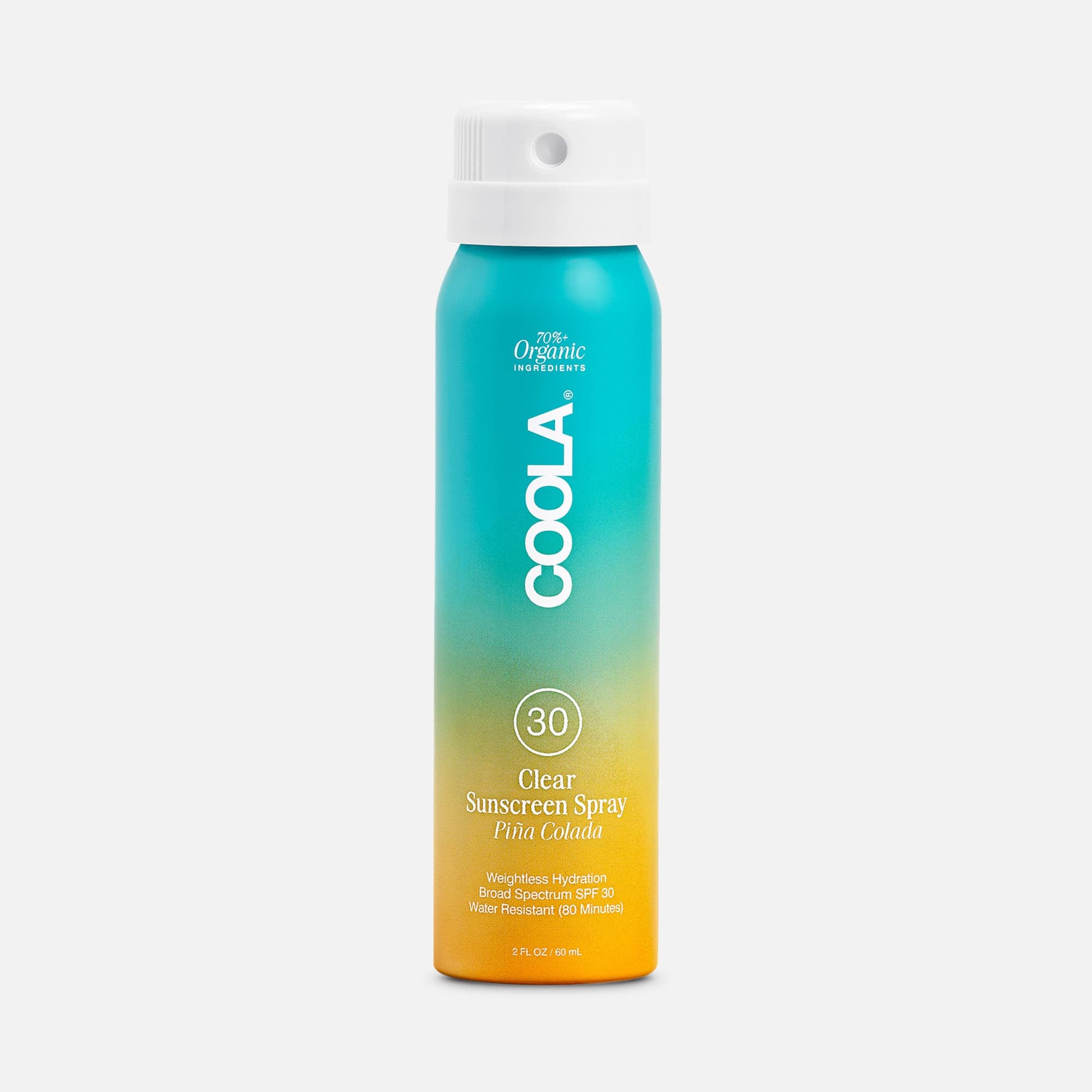COOLA Classic Body Organic Sunscreen Spray SPF 30 Pina Colada - Travel Size