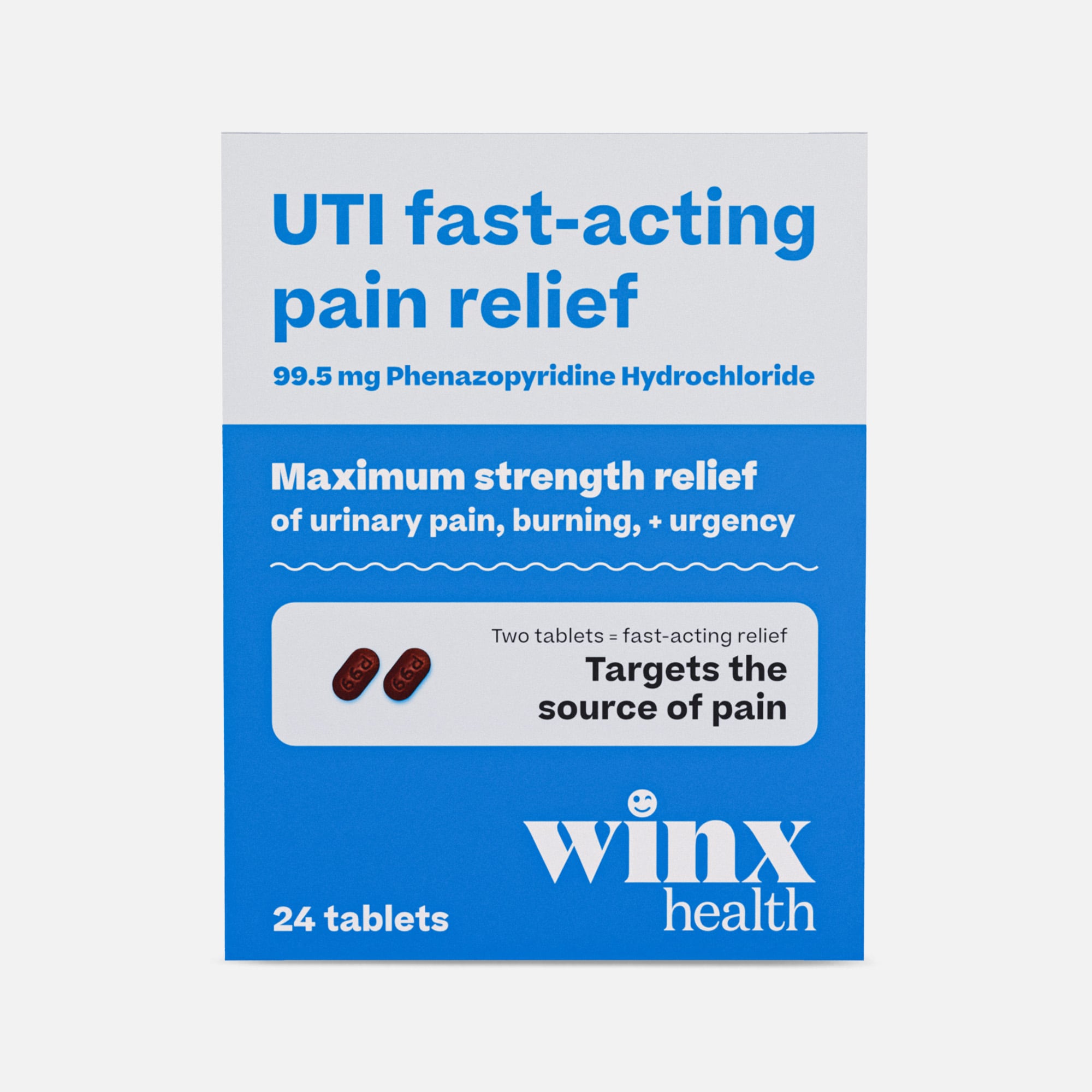 Winx Health UTI Fast-Acting Pain Relief, 24 ct.