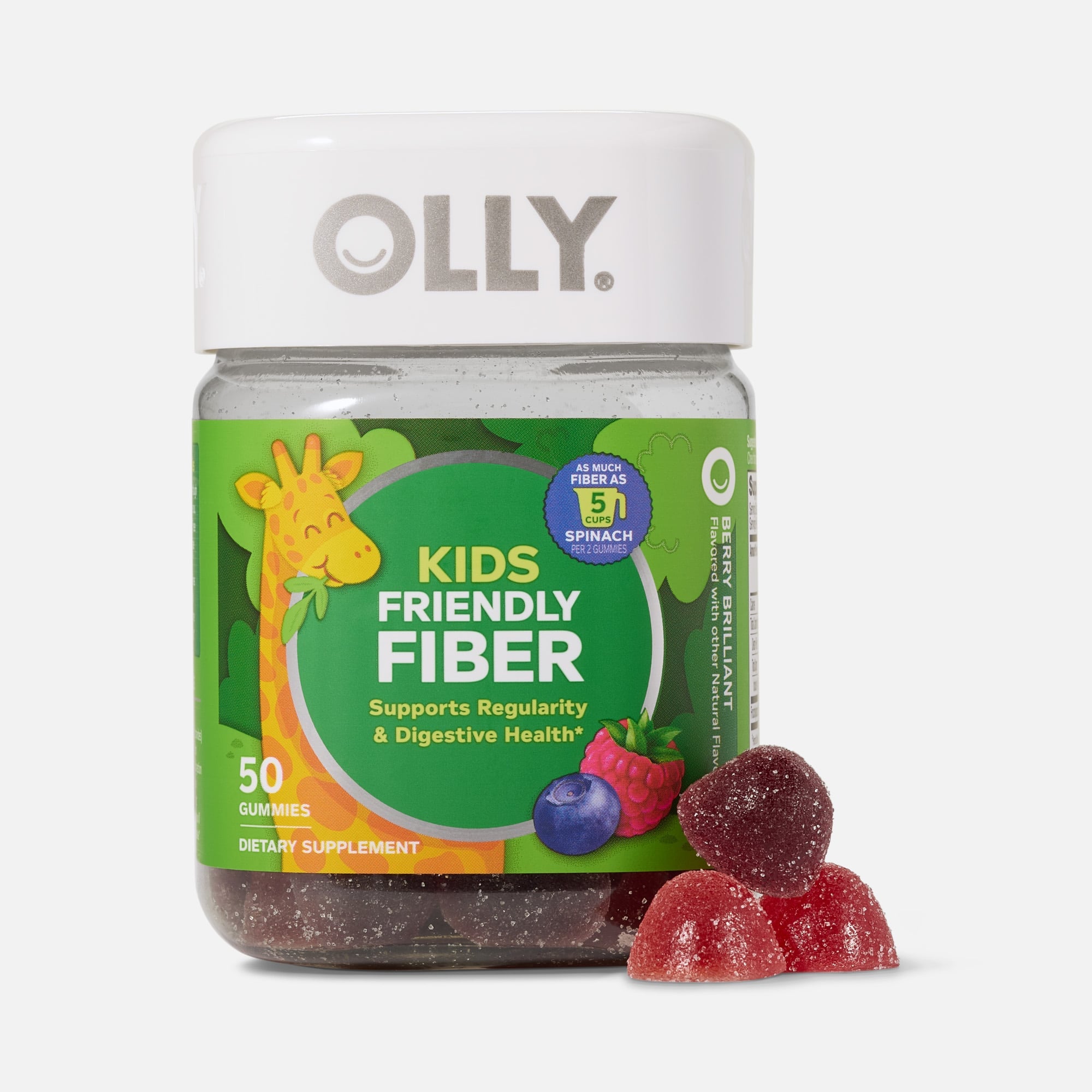 OLLY Kids Friendly Fiber, Berry Brilliant, 50 ct.