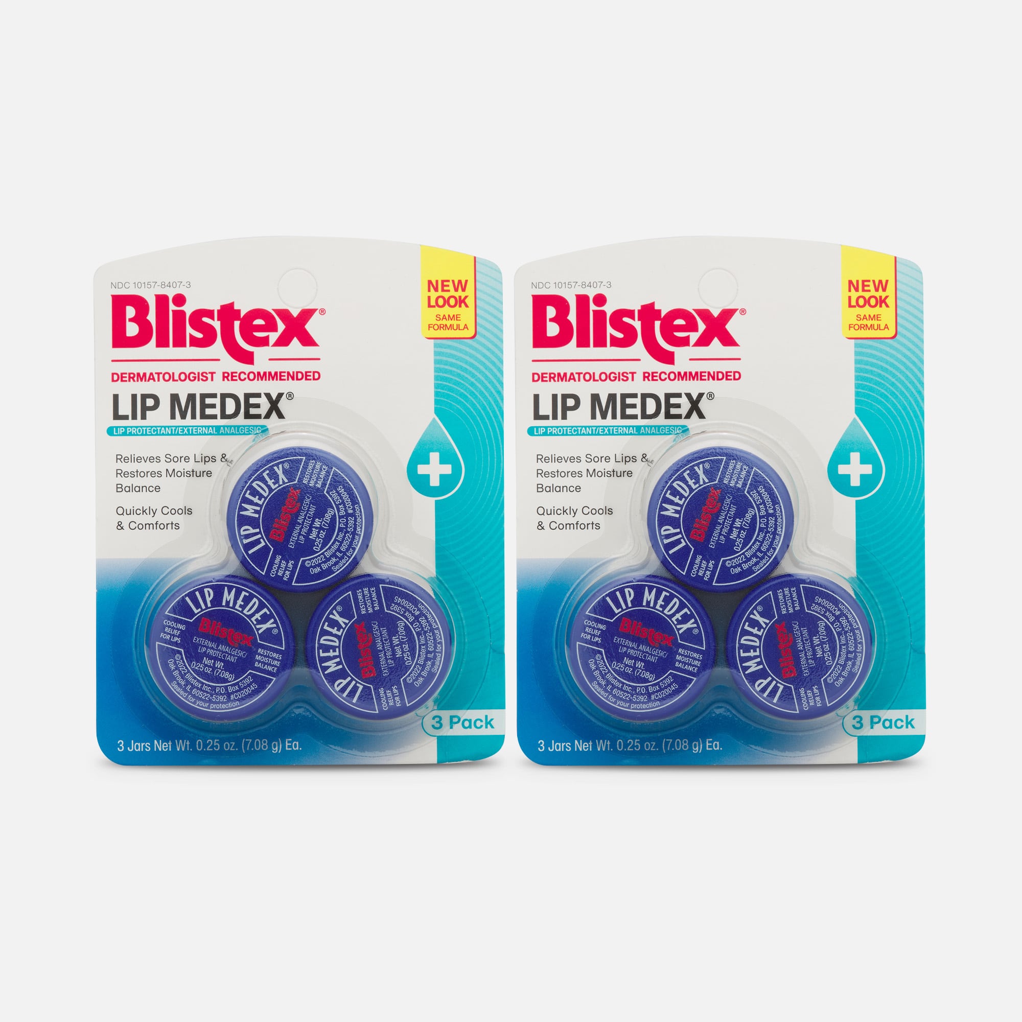 FSA Eligible Blistex Lip Medex Lip Protectant, 3 ct. (2-Pack) | FSA Store, image size:2000x2000