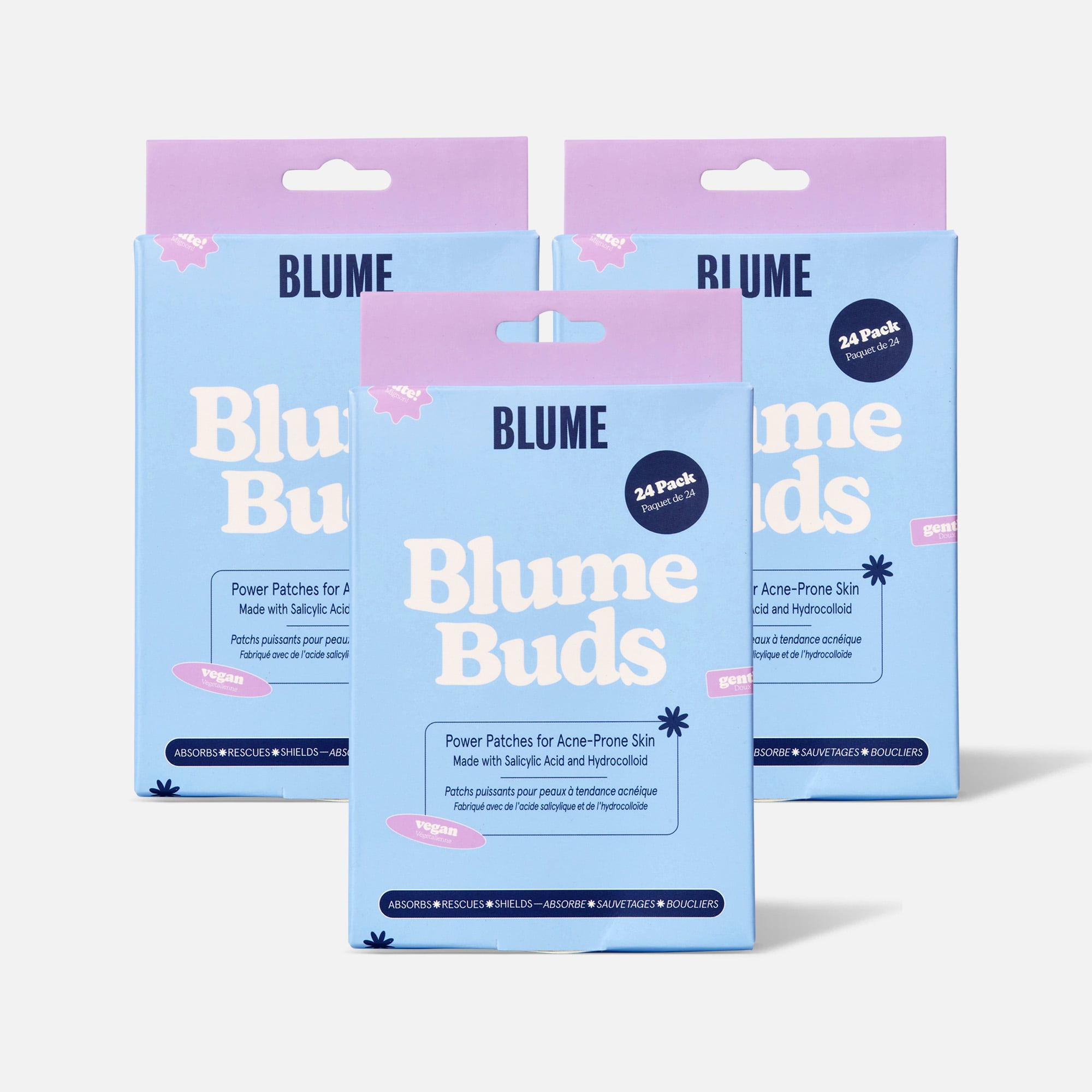 Blume Buds Power Patches for Acne Prone Skin, 24 ct. (3-Pack)