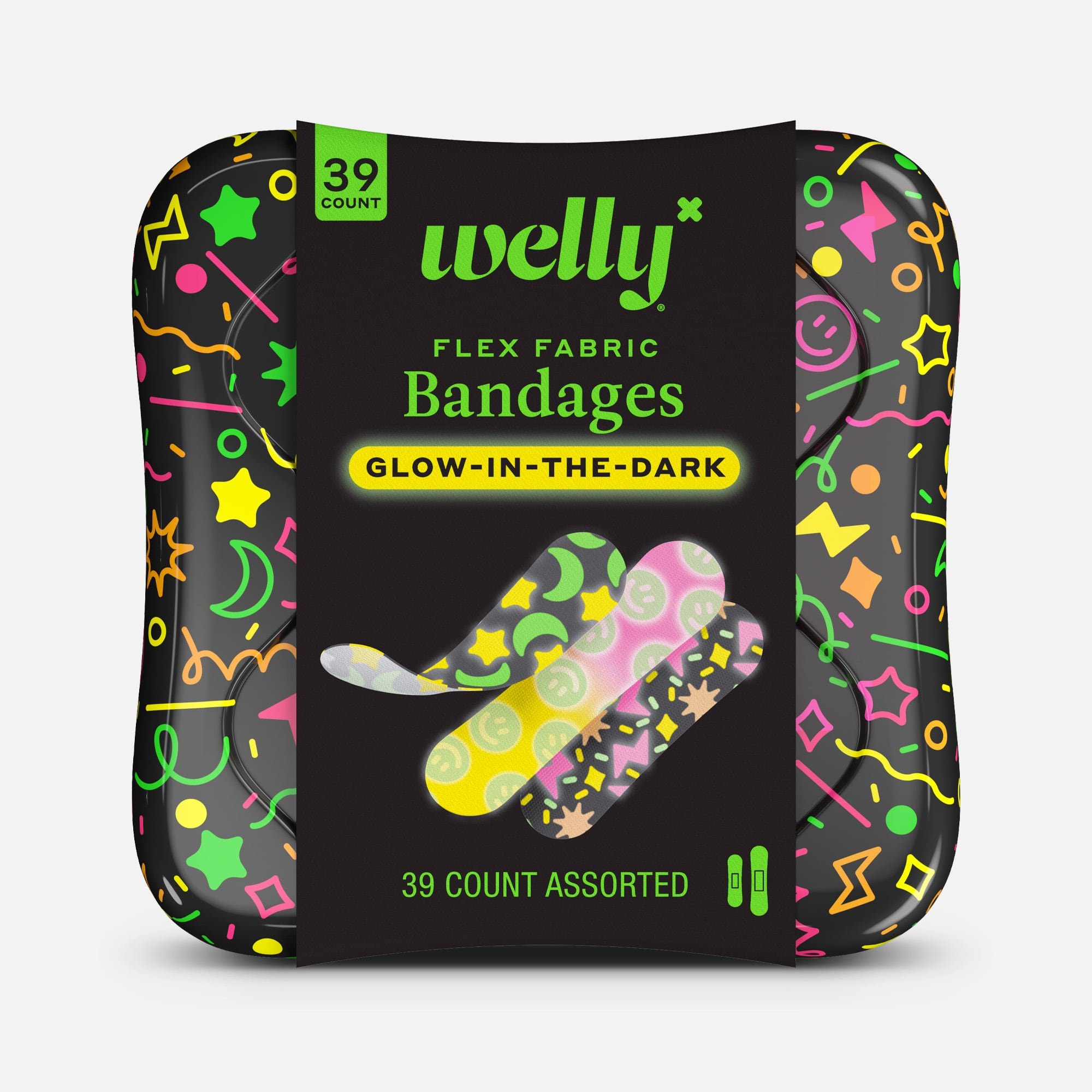 Welly Bravery Badges Glow-in-the-Dark Bandages, 39 ct.