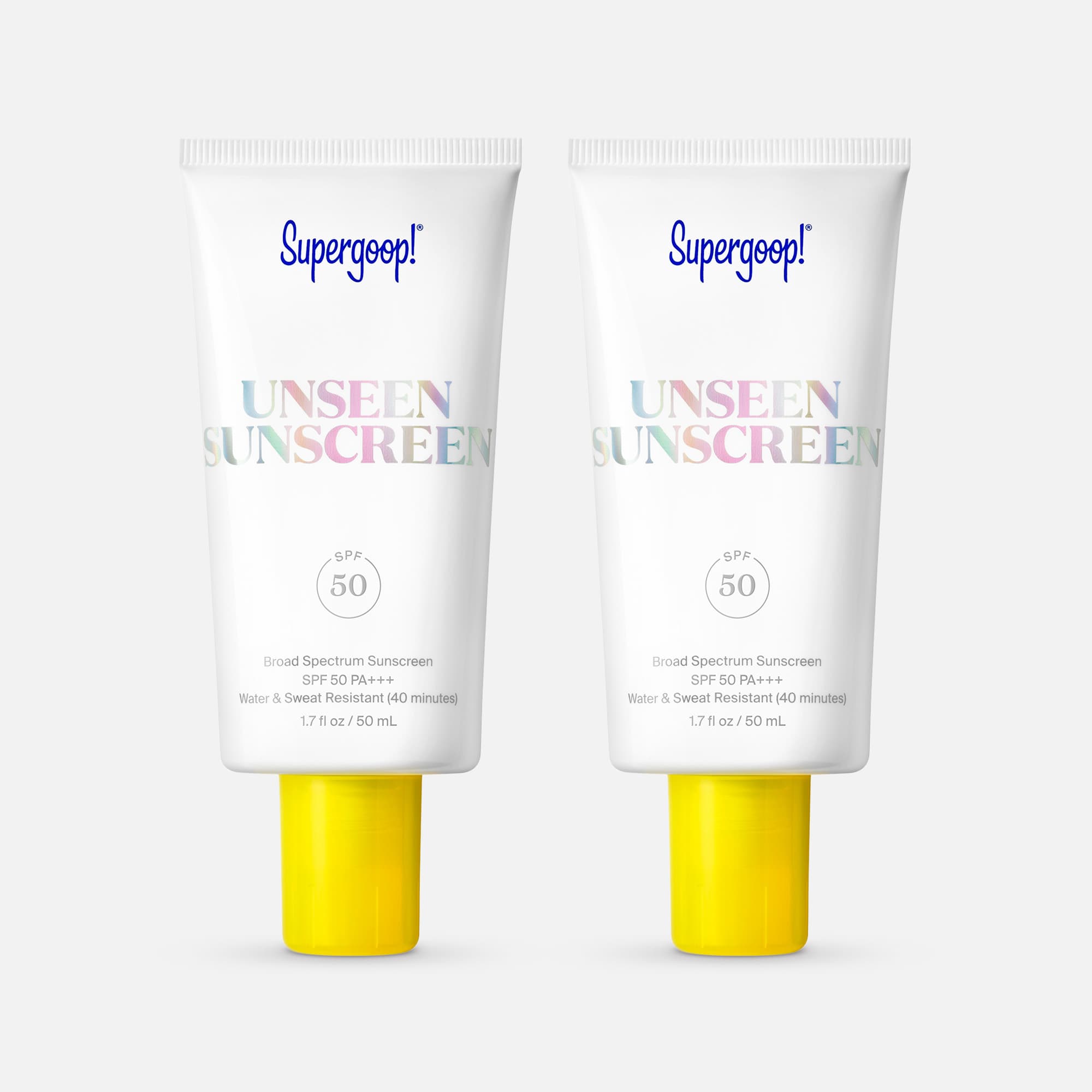Supergoop! Unseen Sunscreen, SPF 50, 1.7 fl oz. (2-Pack)