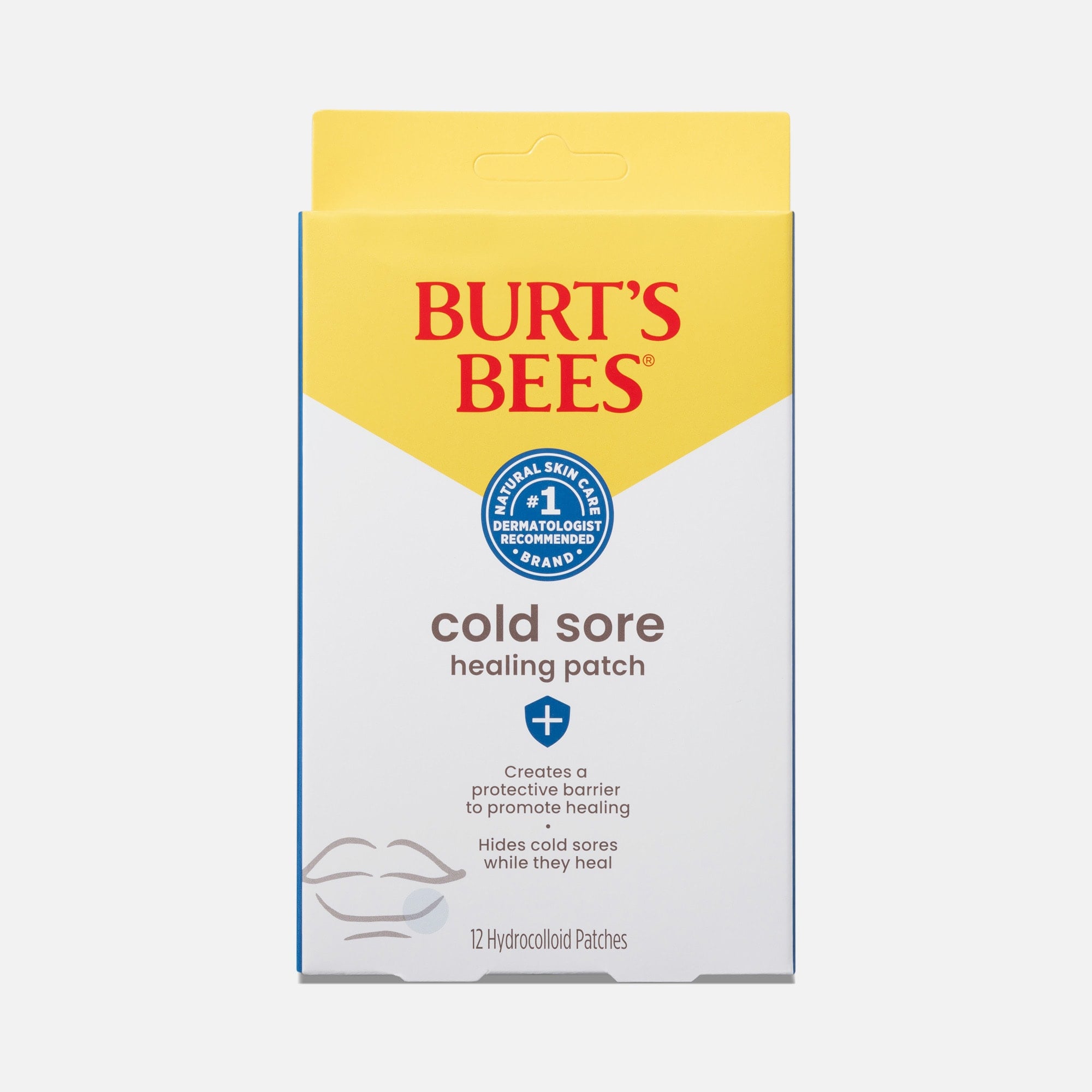 Burt's Bees Cold Sore Healing Patches, 12-Pack