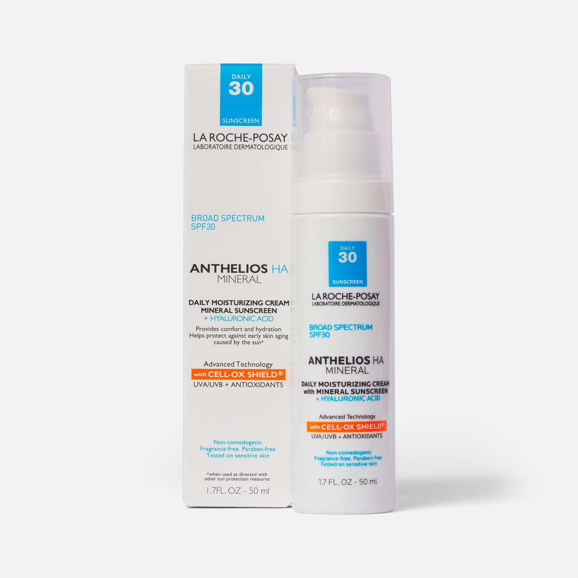 Hobart Hoved Karriere La Roche-Posay Anthelios HA Mineral Sunscreen Moisturizer, SPF 30, 1.7 oz.
