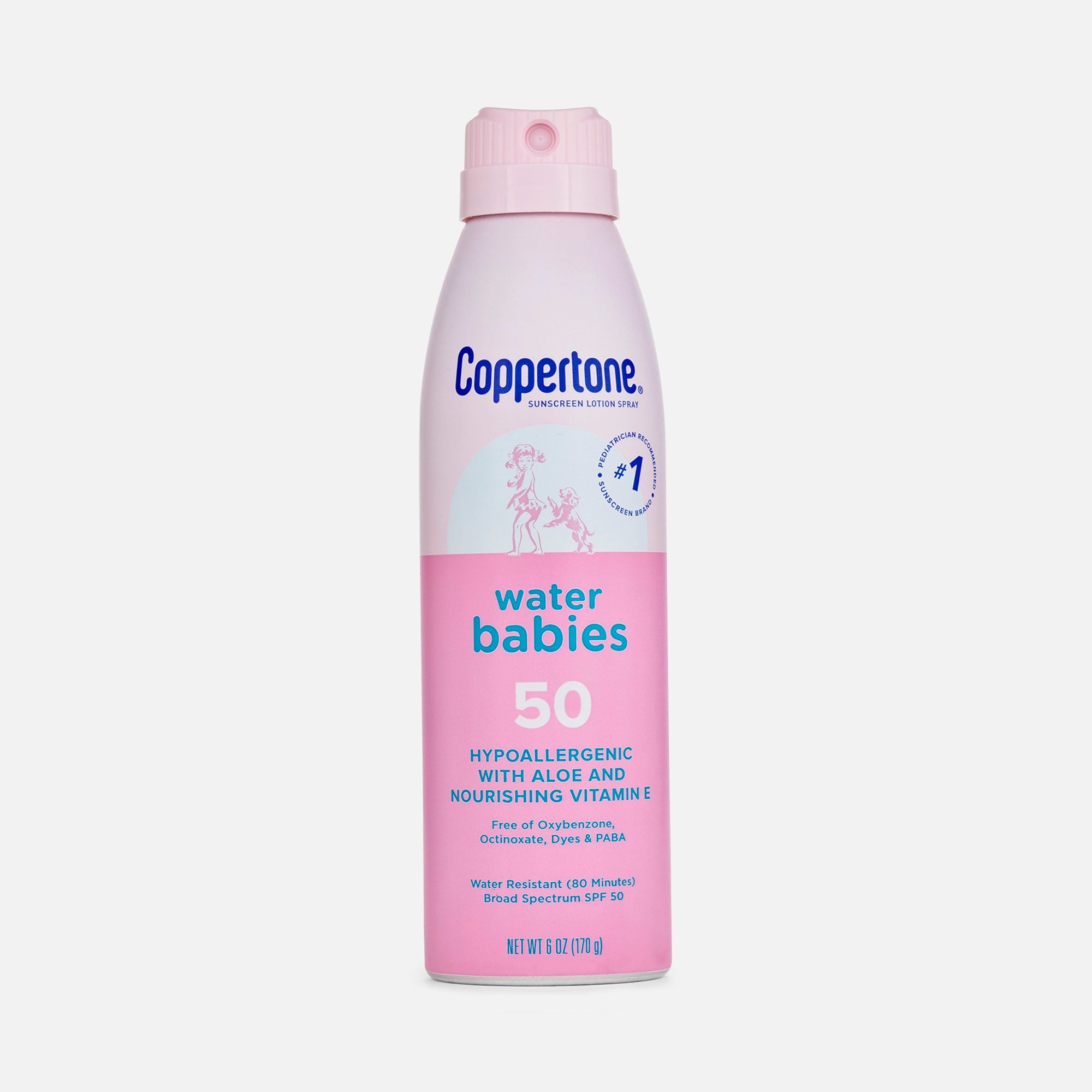 Coppertone WaterBabies Sunscreen Spray, SPF 50, 6 oz.
