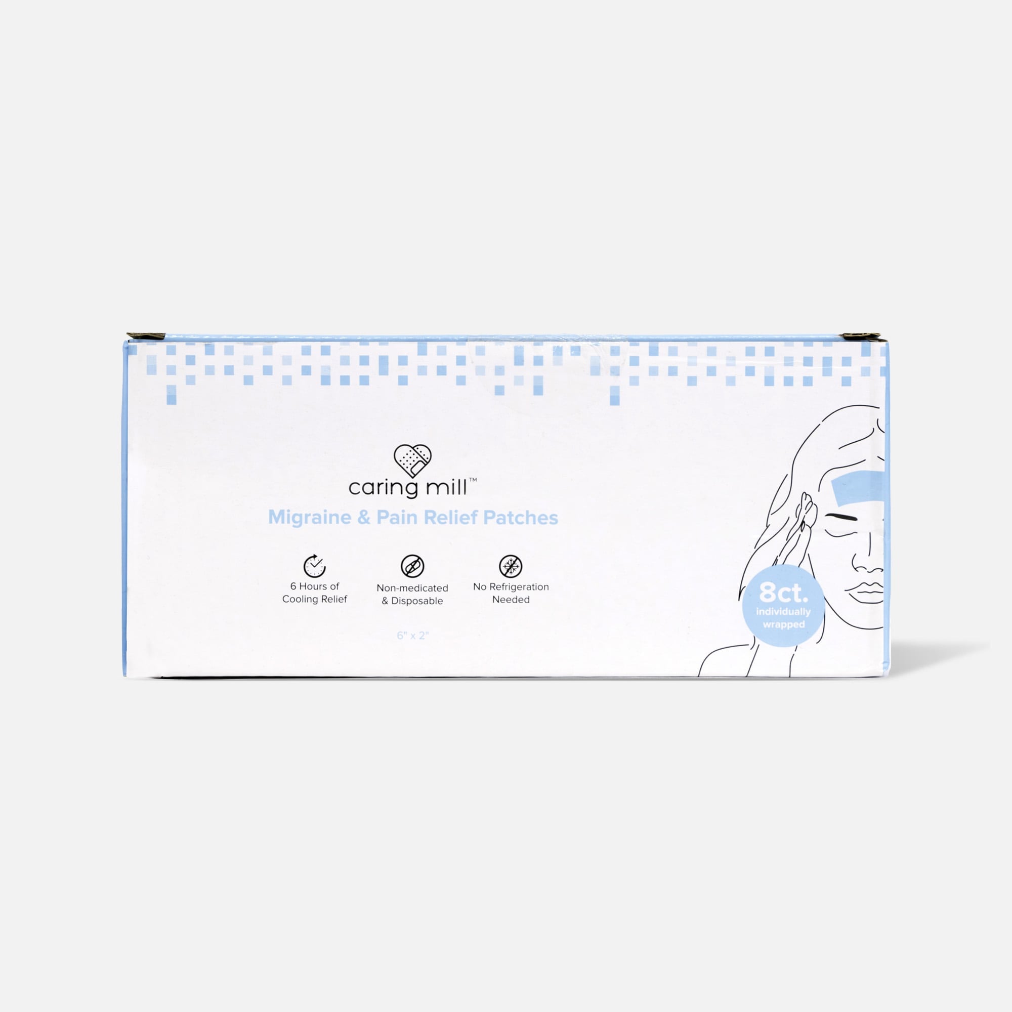 Caring Mill™ Migraine & Pain Relief Patches, 8 ct.