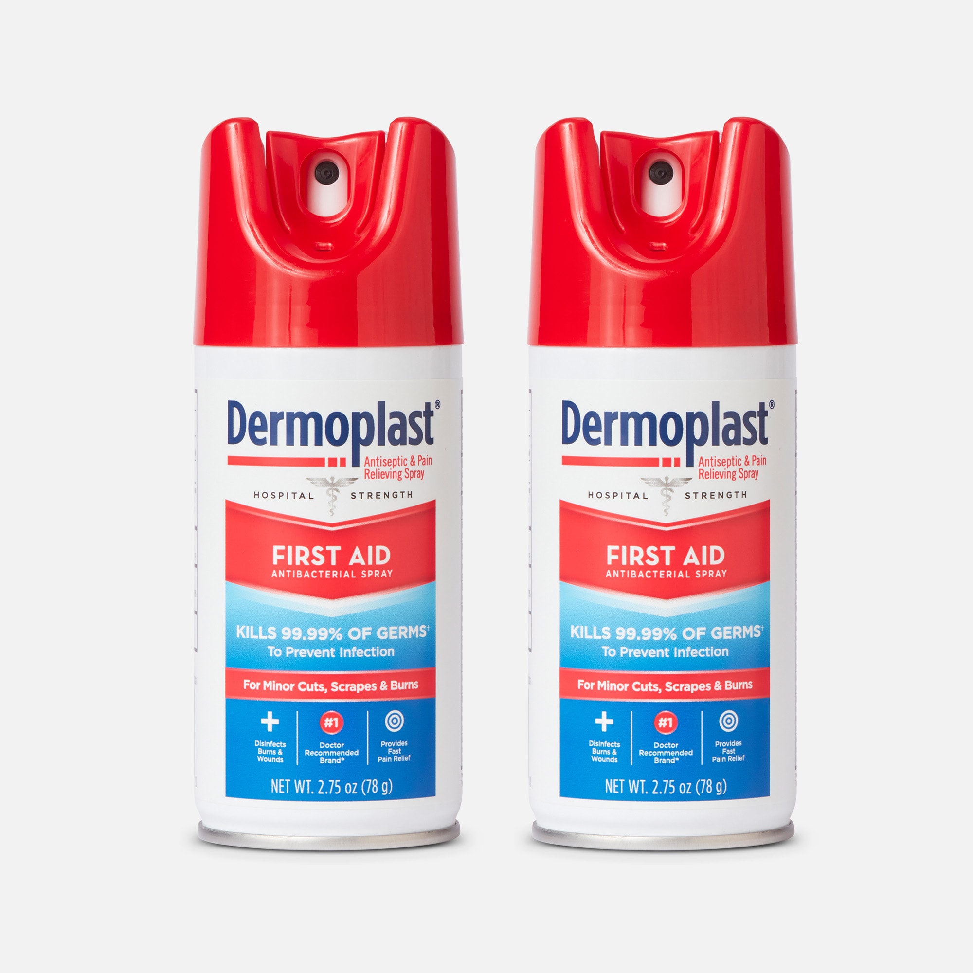 Dermoplast First Aid Spray, 2.75 oz. (2-Pack)