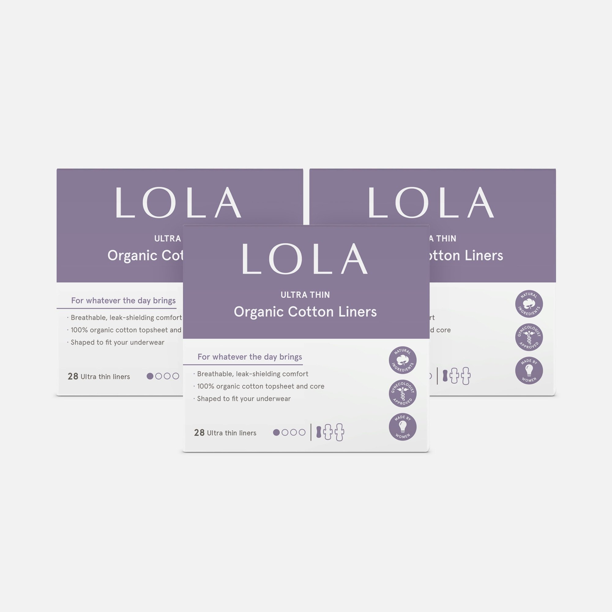 LOLA Ultra Thin Liners, 28 ct. (3-Pack)
