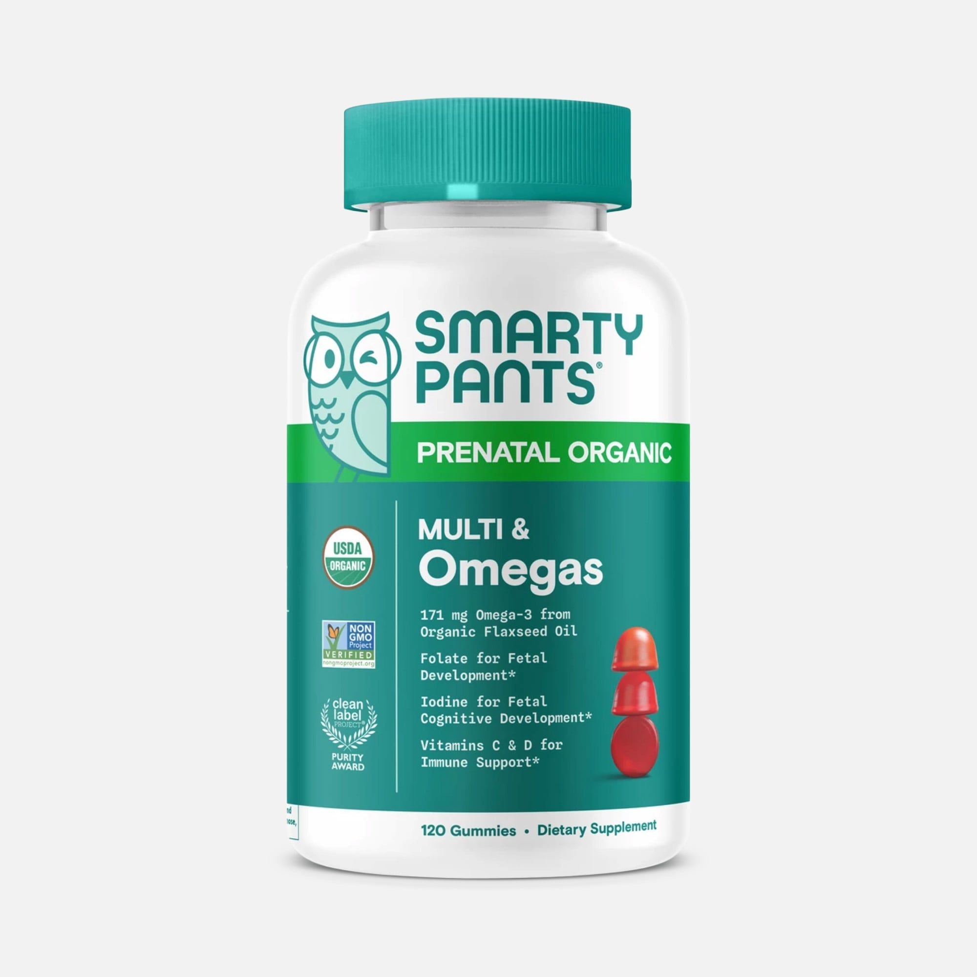SmartyPants Prenatal Organic Multi & Omegas