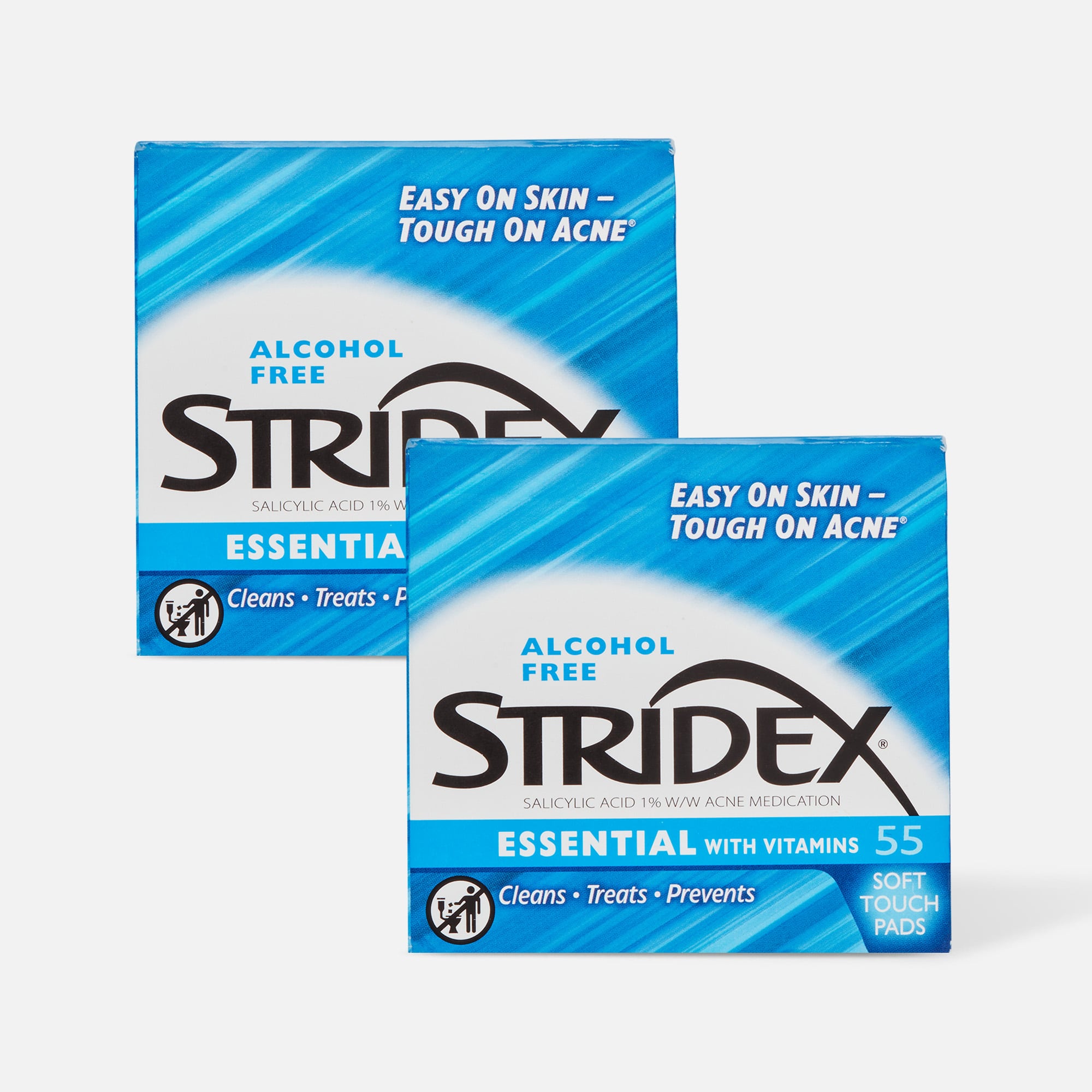 Stridex Max Strength Acne Pads - 55 Medicated Pads With 1% Salicylic Acid