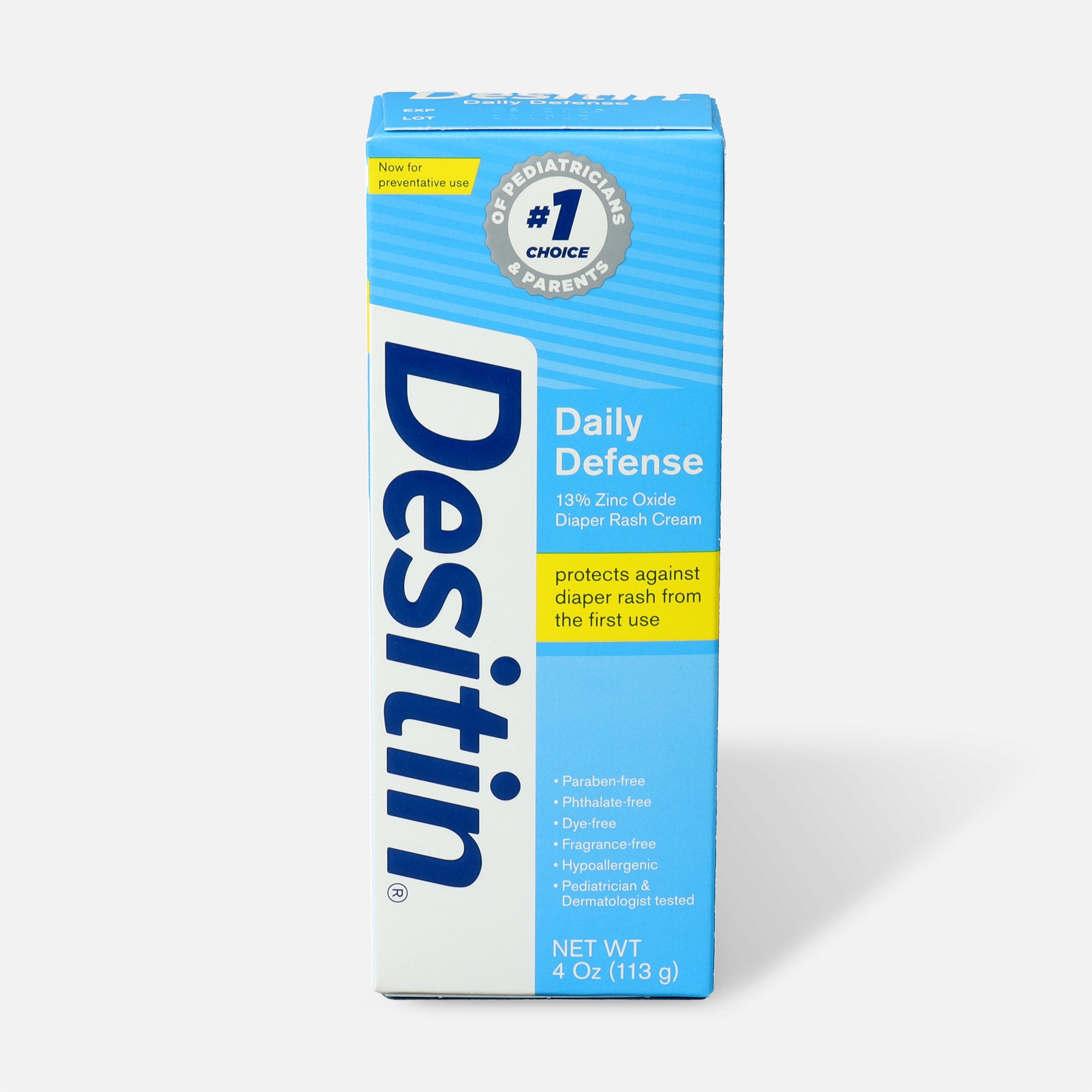 FSA Eligible Desitin Daily Defense Zinc Oxide Diaper Rash Cream