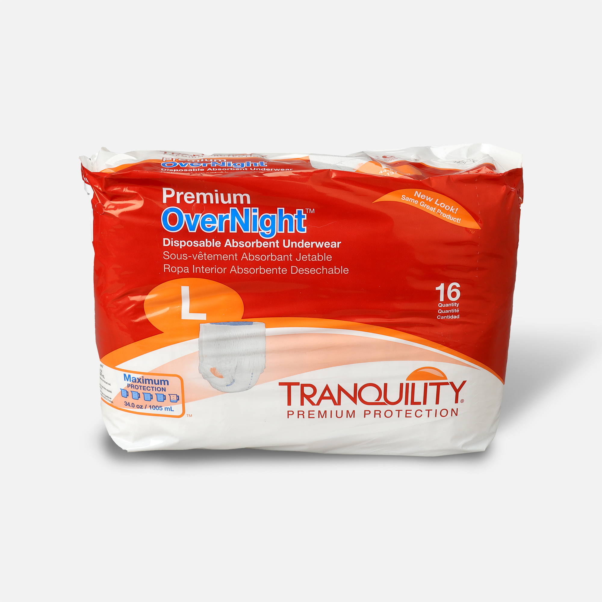 Tranquility premium overnight disposable absorbent underwear large Clearance