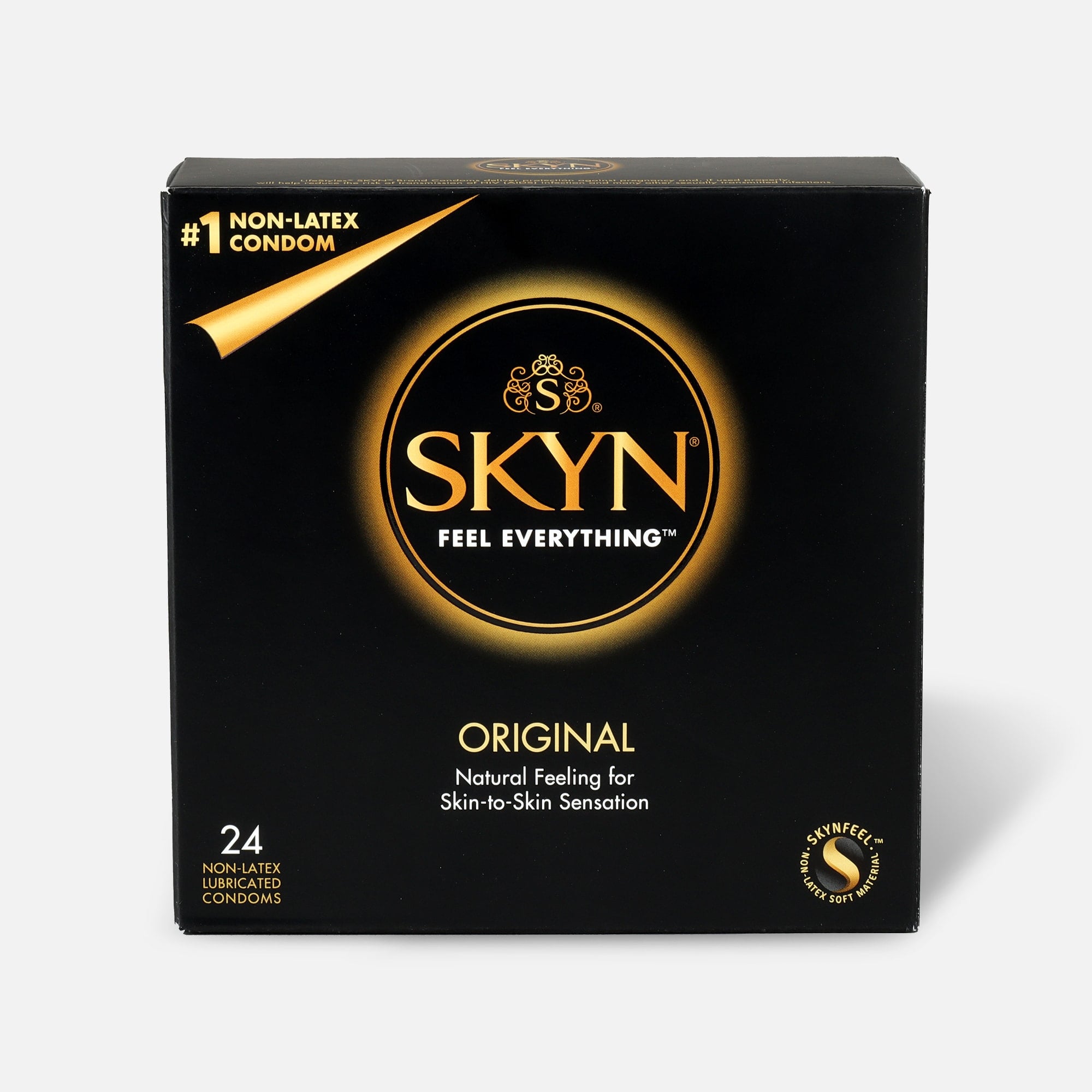 non latex condoms with lubrication SKYN Elite Non-Latex Lubricated Condoms 46 ct