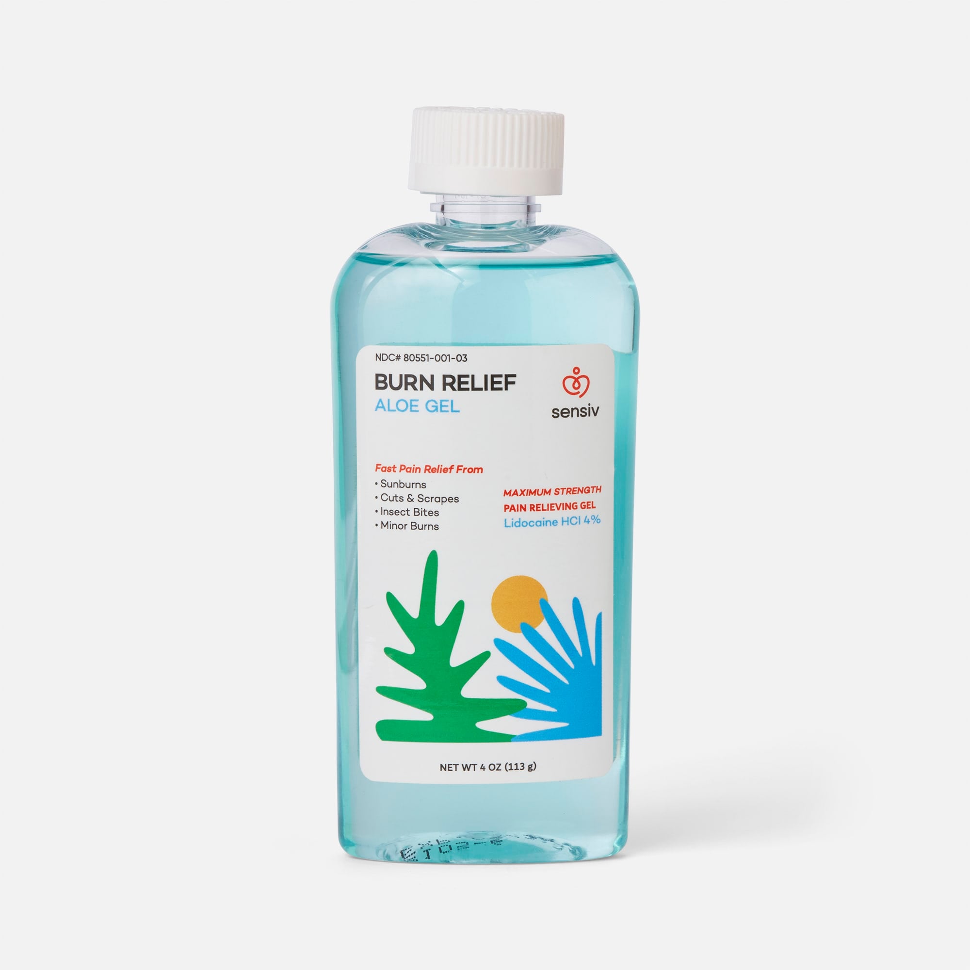 Sensiv Aloe Burn Relief Maximum Strength Gel