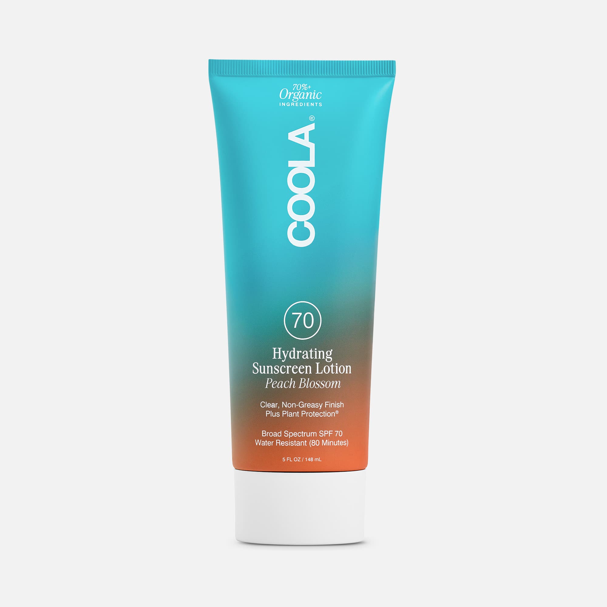 COOLA Classic Body Organic Sunscreen Lotion SPF 70 Peach Blossom, 5 oz.