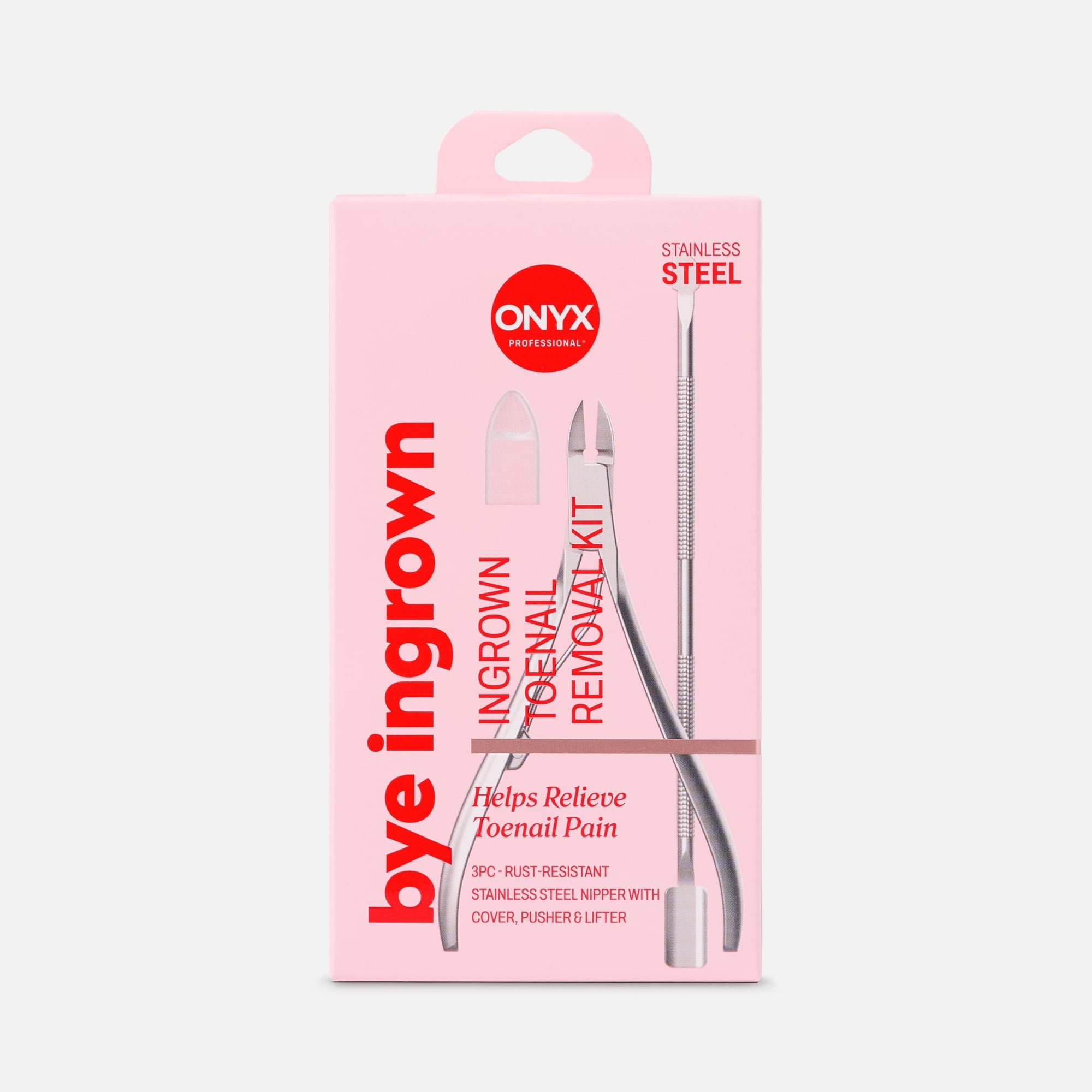 ONYX Professional 3-Piece Bye Ingrown Toenail Removal Kit