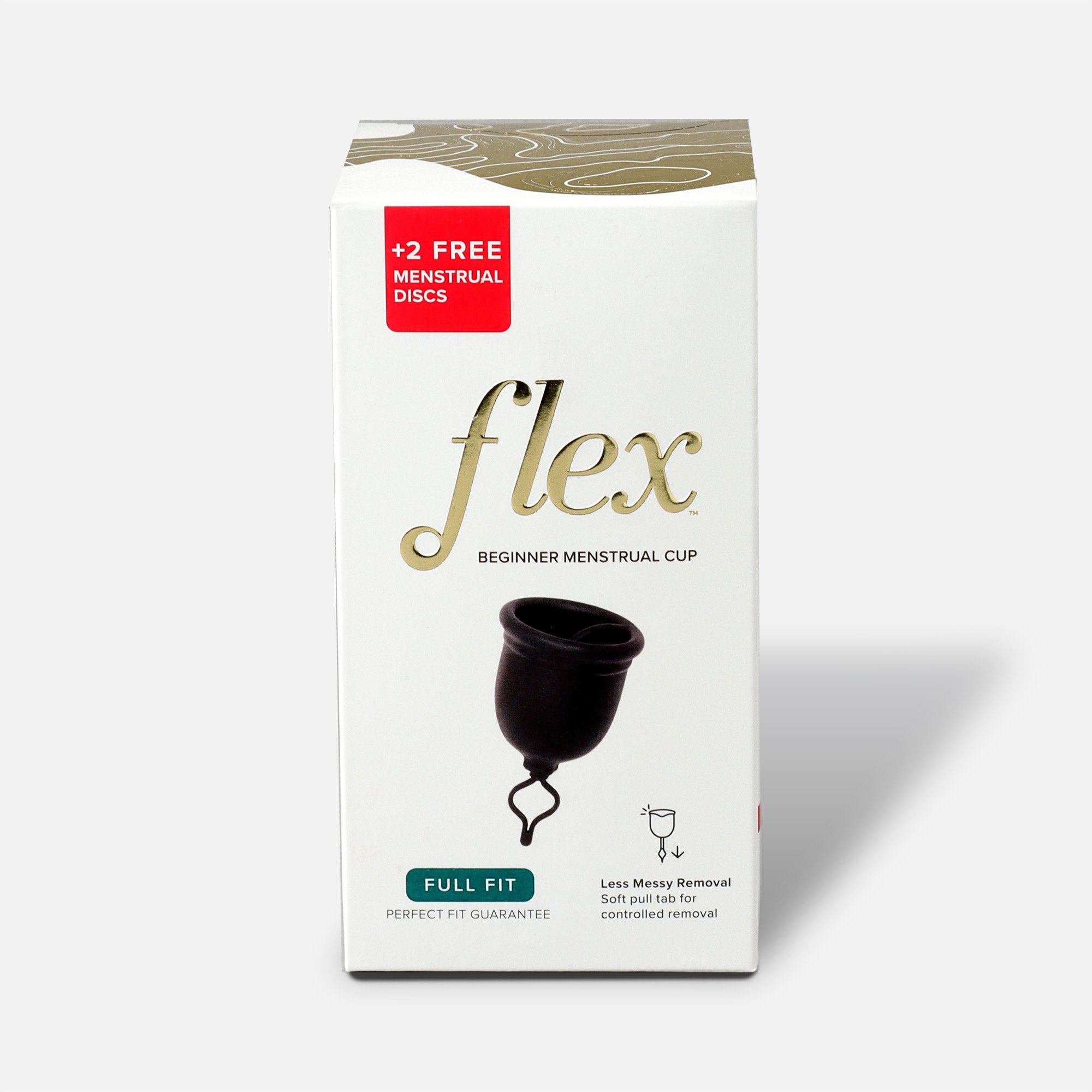 Flex Cup: Menstrual cup with patented pull-tab