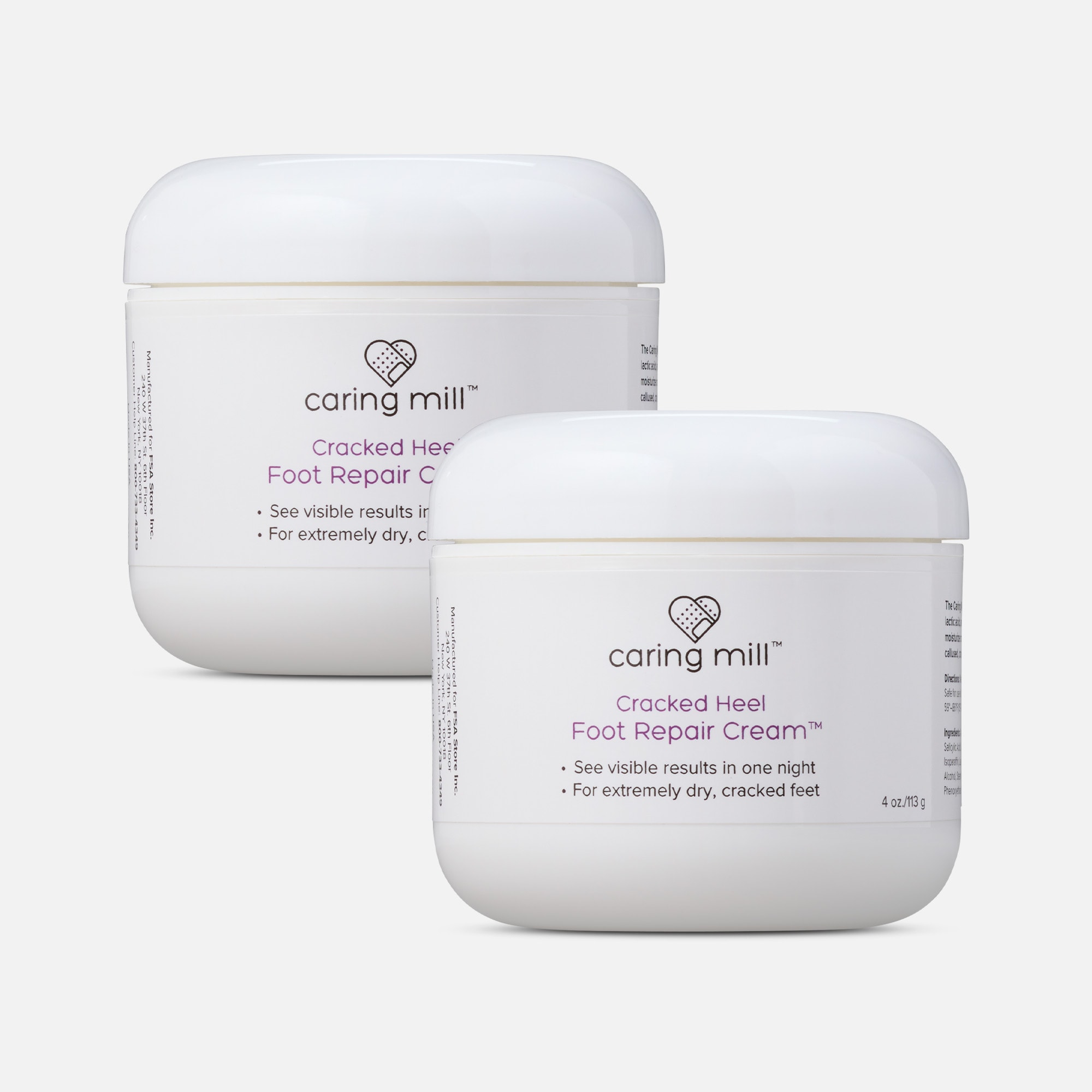 Caring Mill™ Cracked Heel Foot Repair Cream (2-Pack)