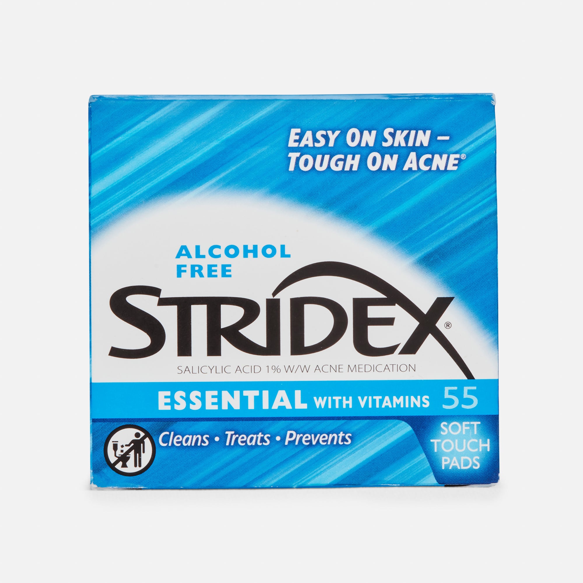 Stridex Medicated Pads Essential, 55 ct.