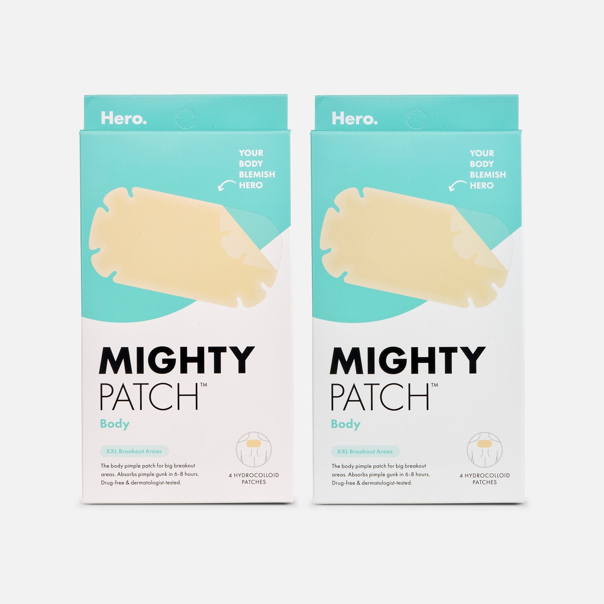Mighty Patch Body, 4 ct. (2-Pack)