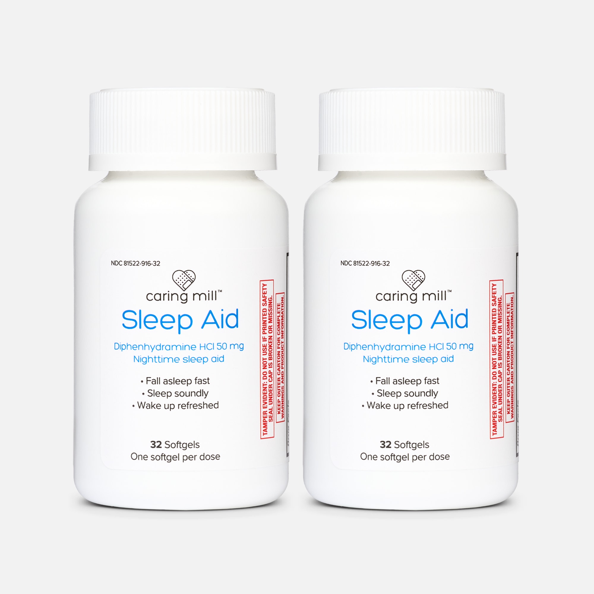 Caring Mill™ Maximum Strength Sleep Aid Soft Gels, 32 ct. (2-Pack)