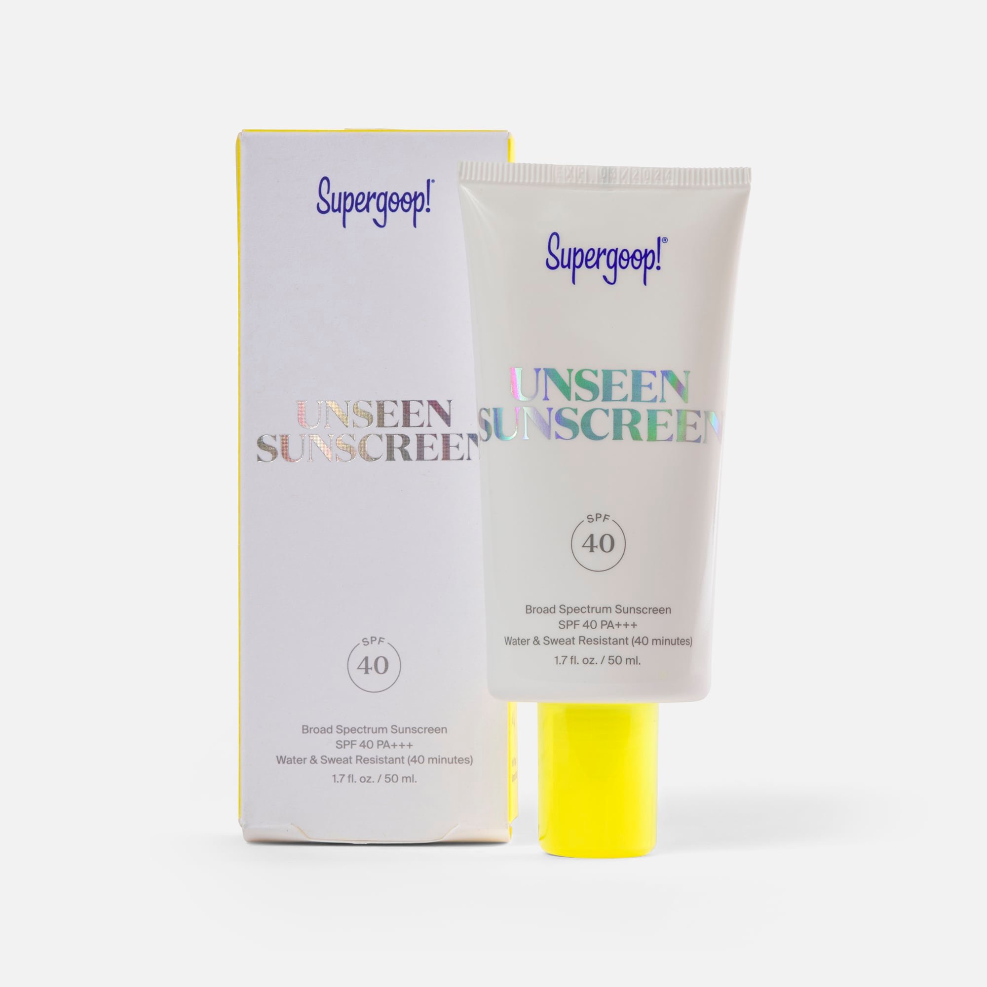 Supergoop! Unseen Sunscreen, SPF 40, 1.7 fl oz.
