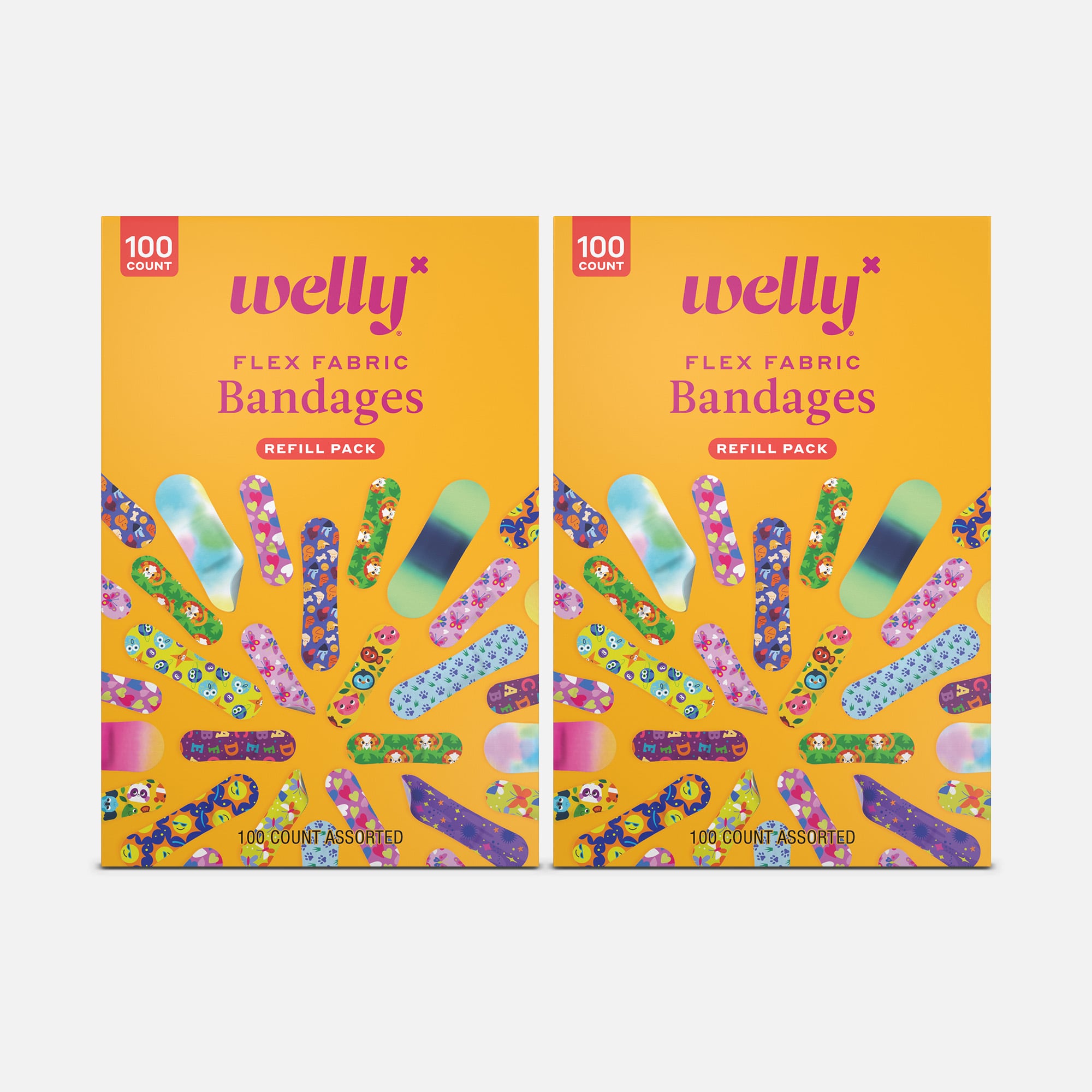Welly Bravery Bandages Assorted Pattern Value Pack, 100 ct. (2-Pack)
