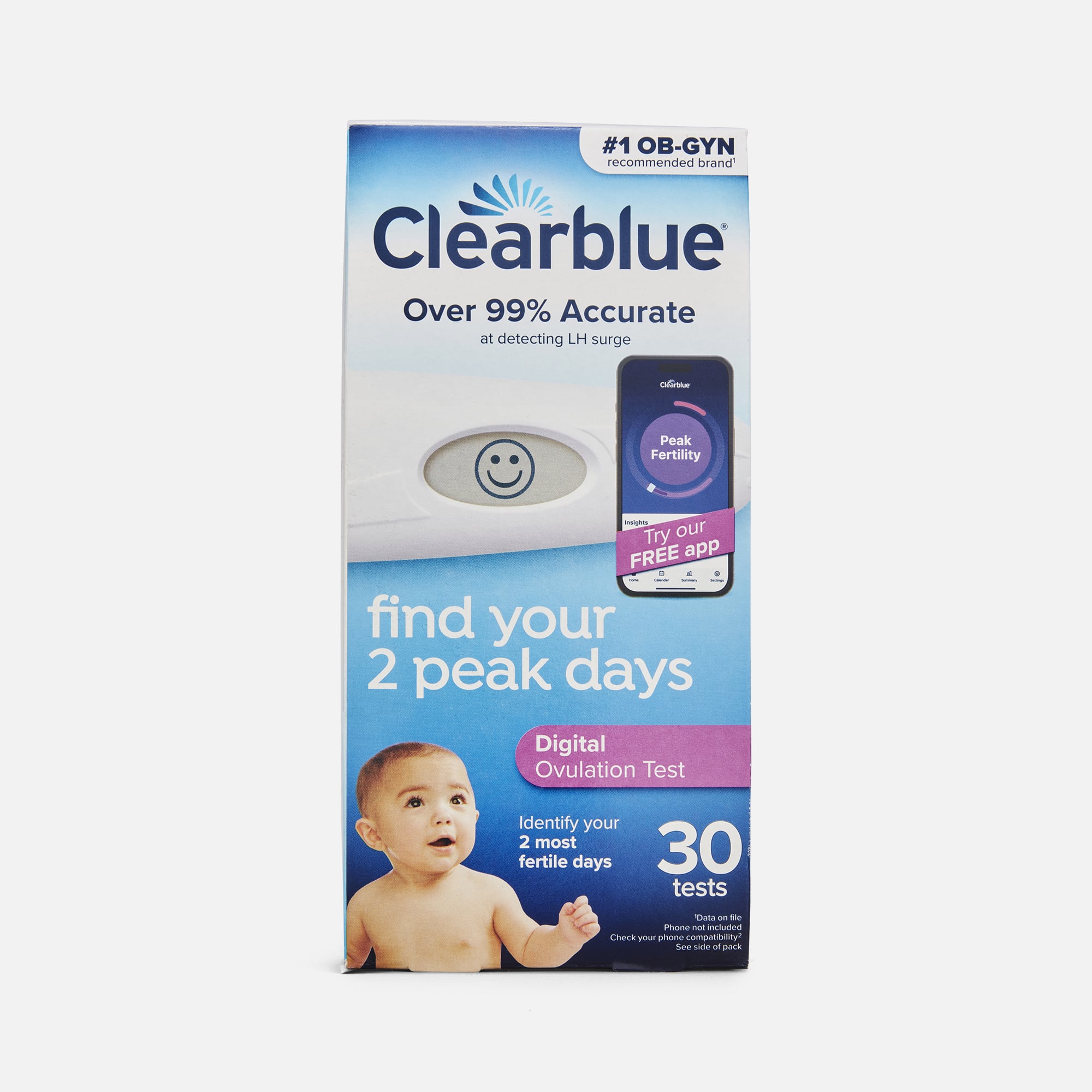 Clearblue Advanced Digital Ovulation Test, Predictor Kit, Featuring - View #6