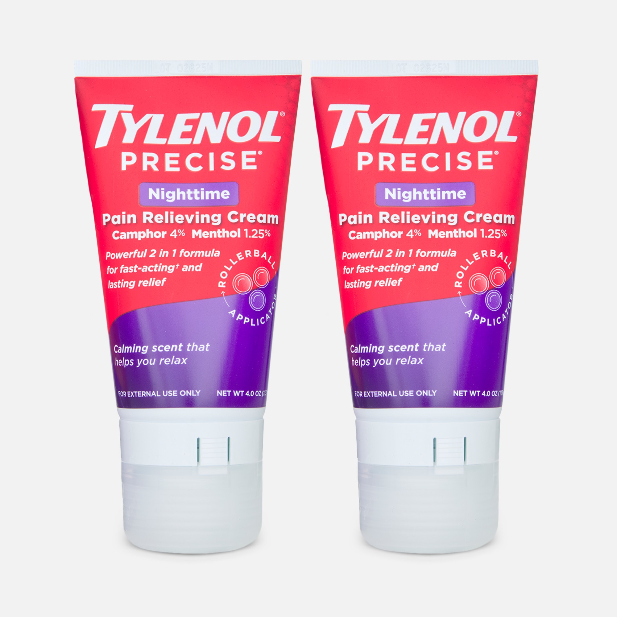 Tylenol Precise Nighttime Pain Relieving Cream, 4 oz. (2-Pack)