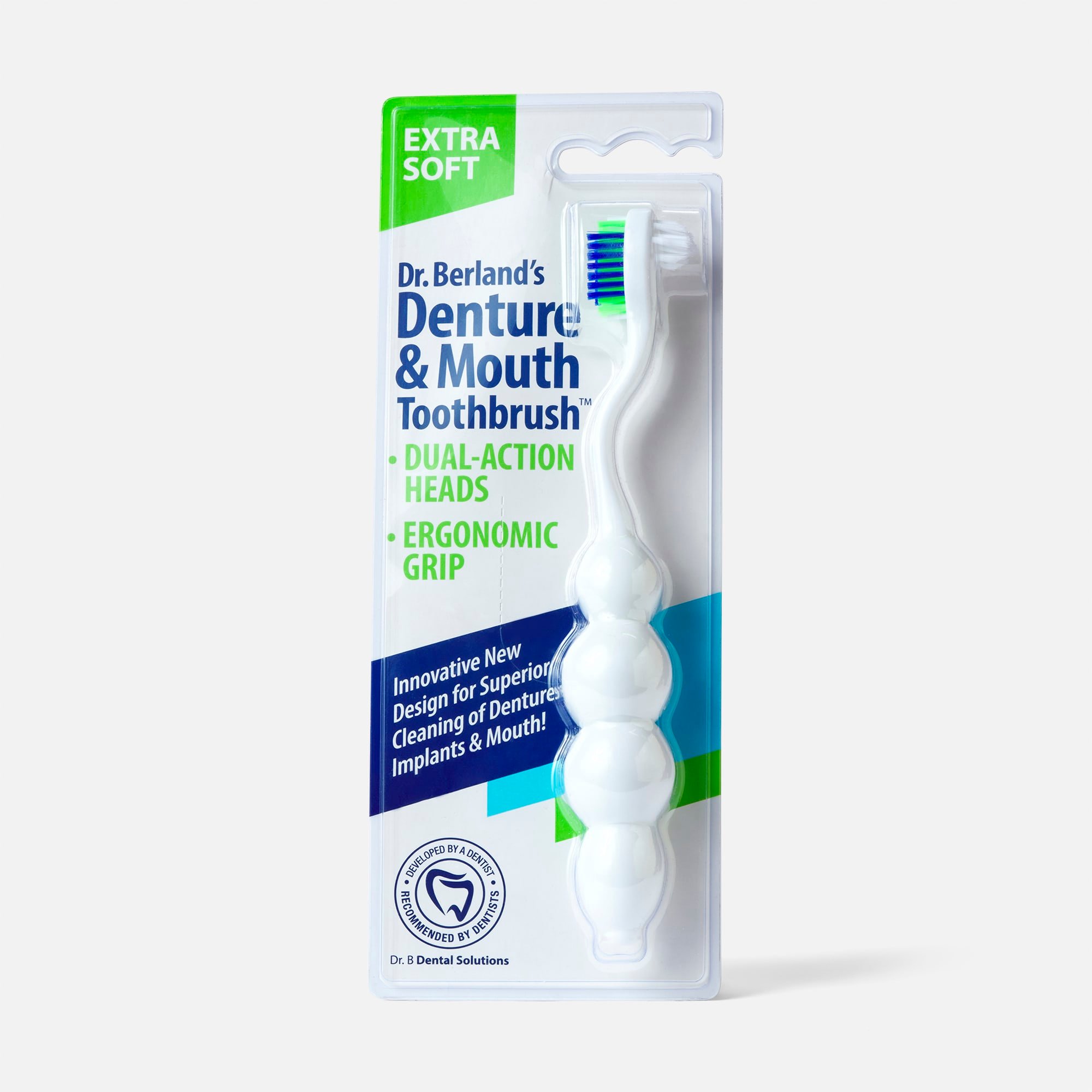 Dr. B Denture & Mouth Toothbrush, Extra Soft Bristle