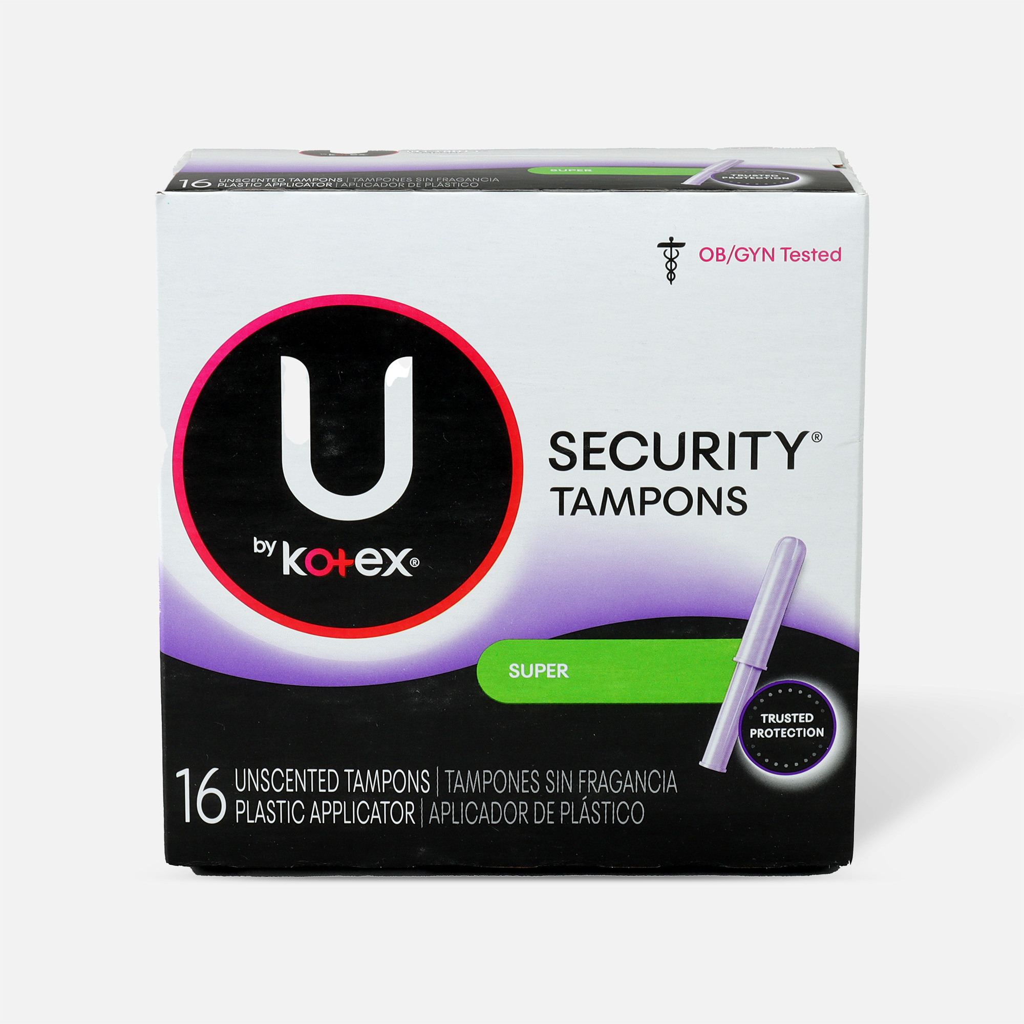 U By Kotex Security Tampons Super Absorbency Unscented U By Kotex Security Tampons Super Absorbency Unscented