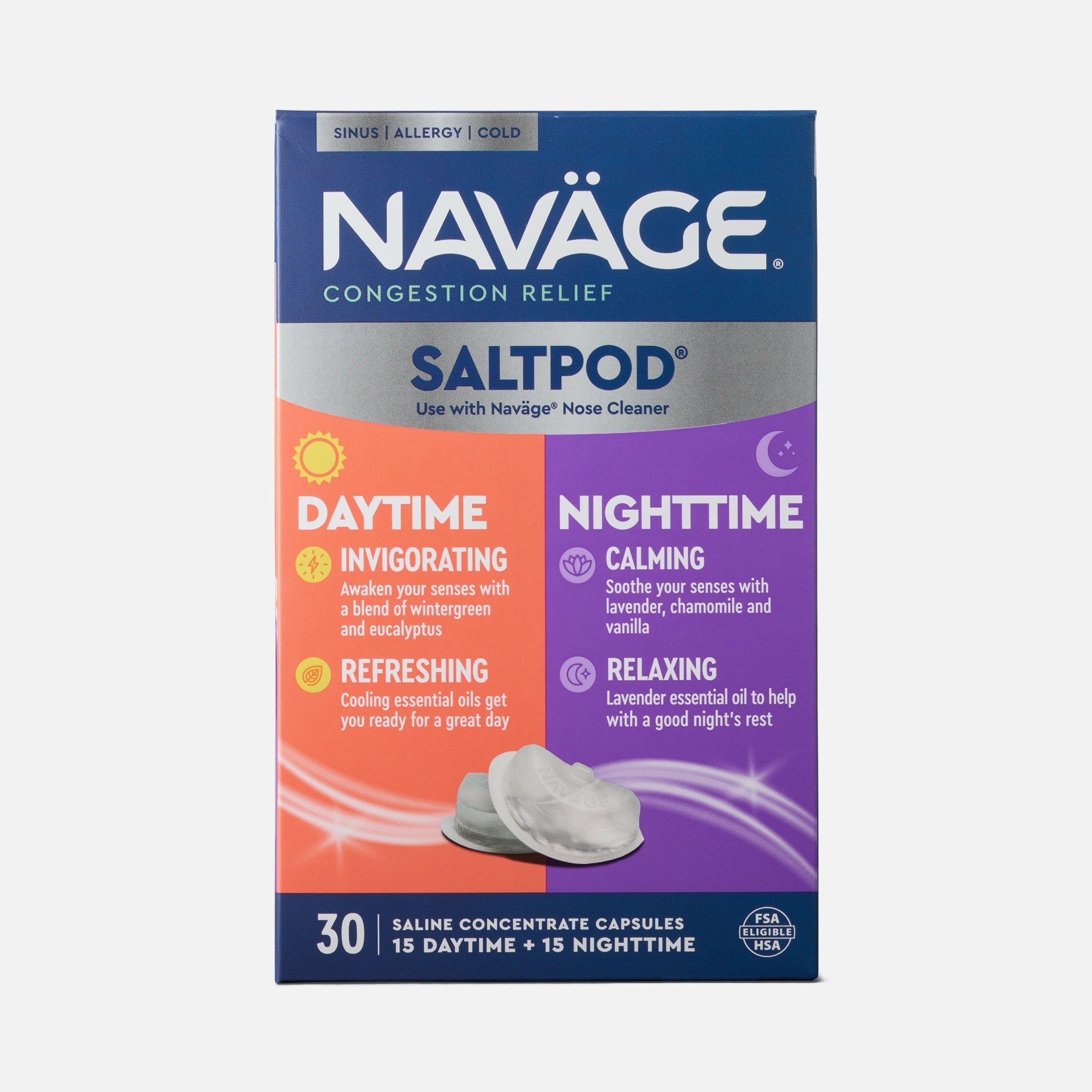 Navage SaltPods Day & Night Combo Pack, 30 ct.