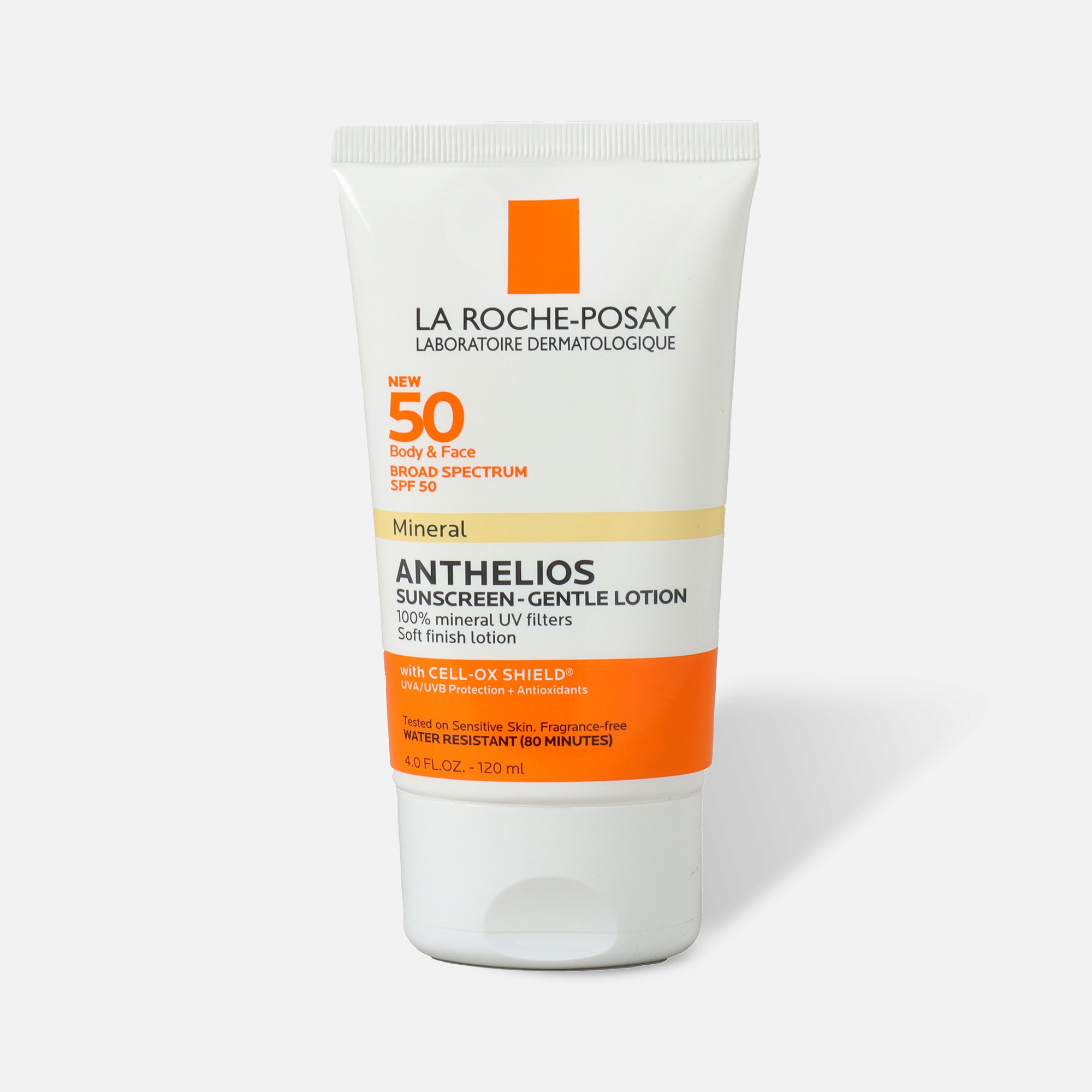 La Roche-Posay Anthelios Gentle Lotion Mineral Sunscreen, SPF 50, 4.05 fl oz.