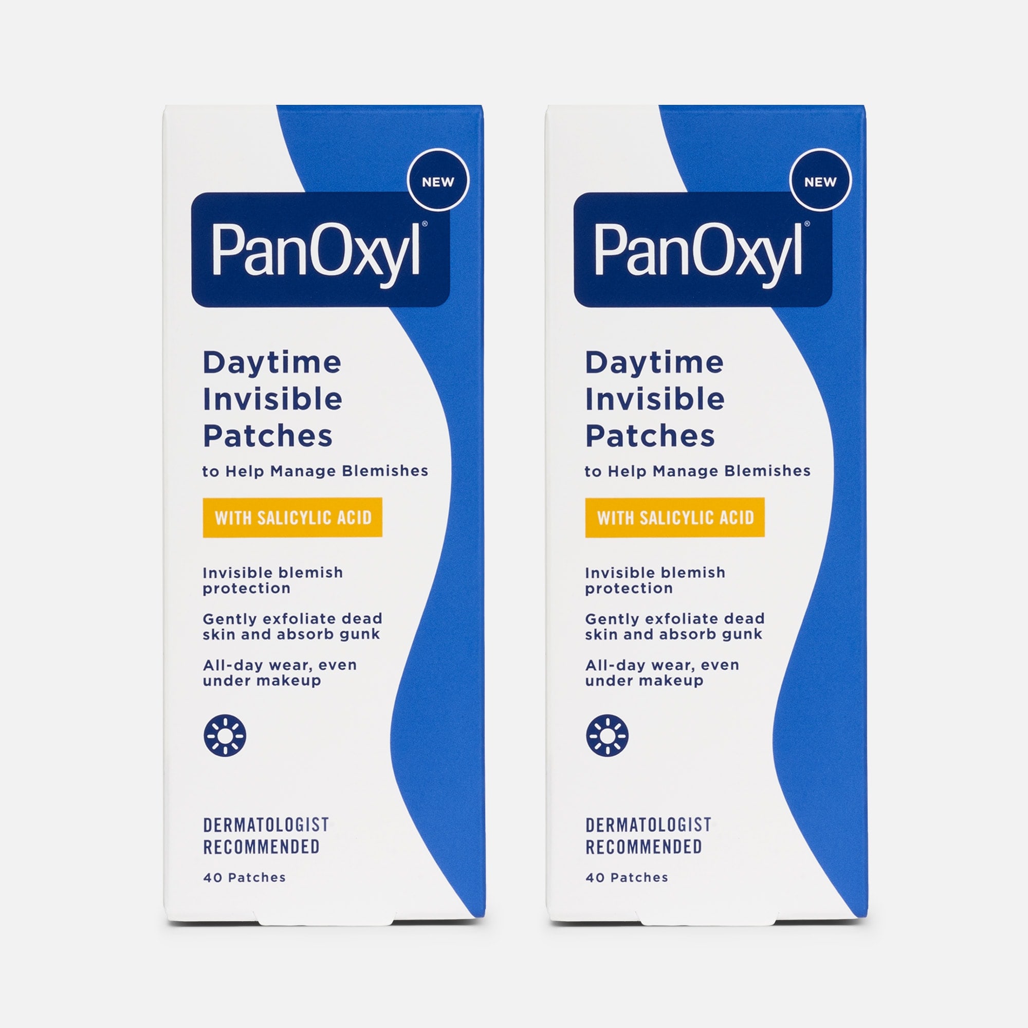 PanOxyl Daytime Invisible Patches w/ Salicylic Acid, 40 ct. (2-Pack)